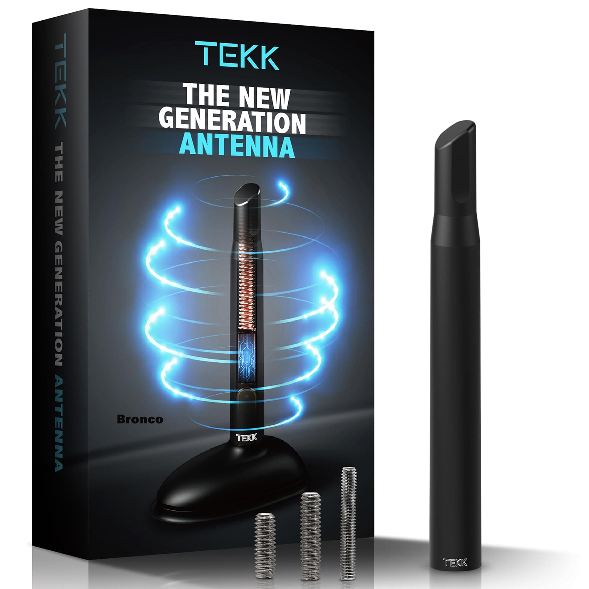 TEKK Short Antenna Compatible with Bronco 2021 to 2023 / Designed for Optimized FM/AM Reception / 4.8 Inches