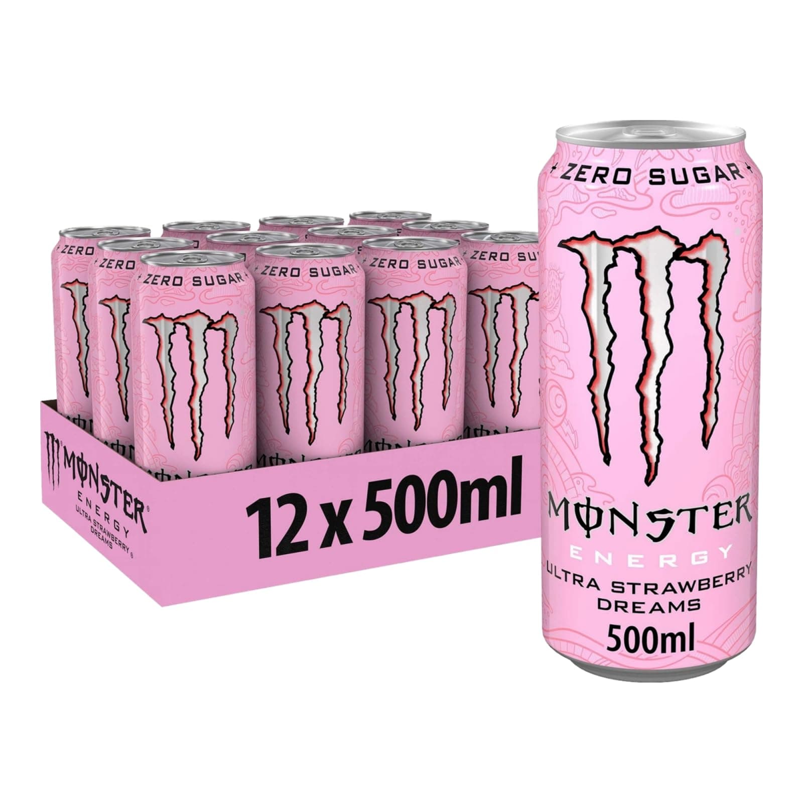 Energy Ultra Strawberry Dreams Energy Drink 12 x 500ml PMP Cans