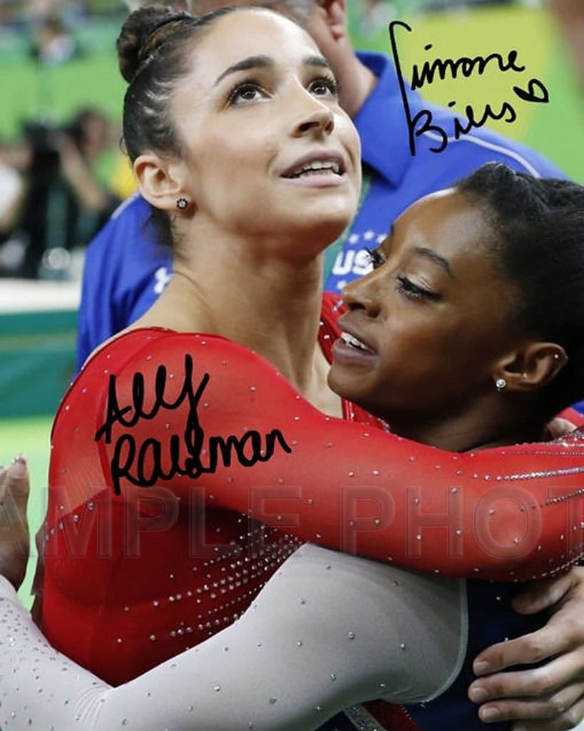 Simone Biles Aly Raisman Rio Olympic Gold Medal 8x10 Signed Photo Reprint