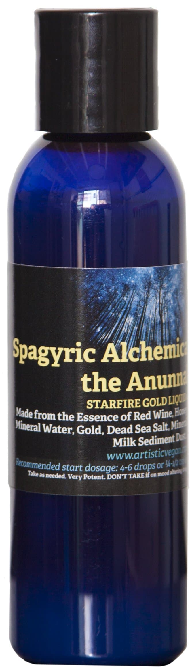 Spagyric Alchemical Elixir of The Anunnaki - Starfire Gold - Phineas - Liquid Ormes 4 Oz
