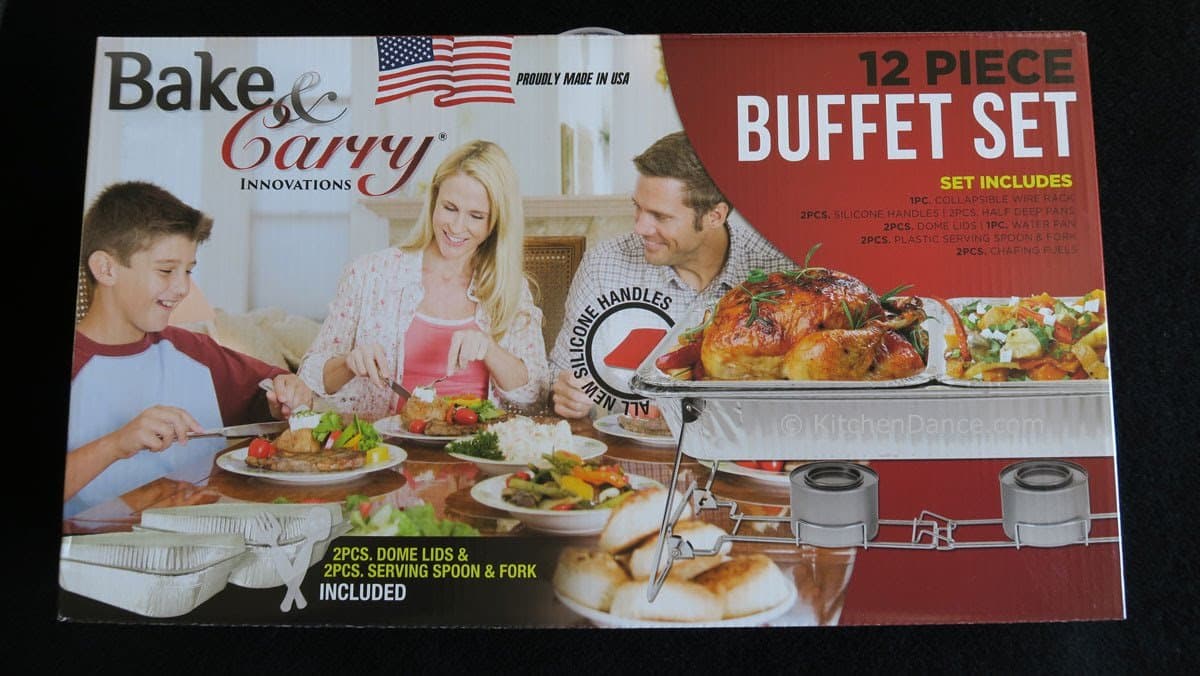Bake And Carry Disposable Buffet Sets/Chafing Dishes/Food warmers. Different Sizes available. (12 Piece Buffet Set)