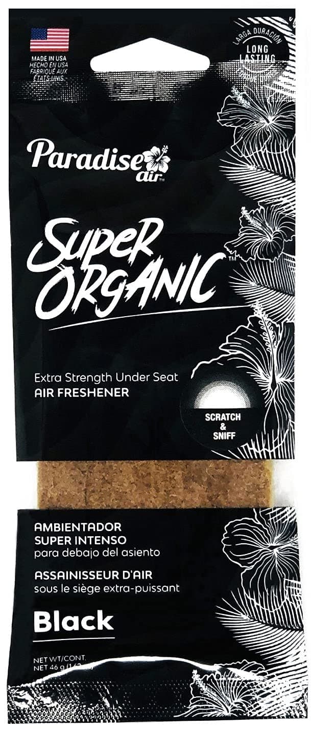 Paradise Air Super Organic Car Air Freshener Black Burst USA