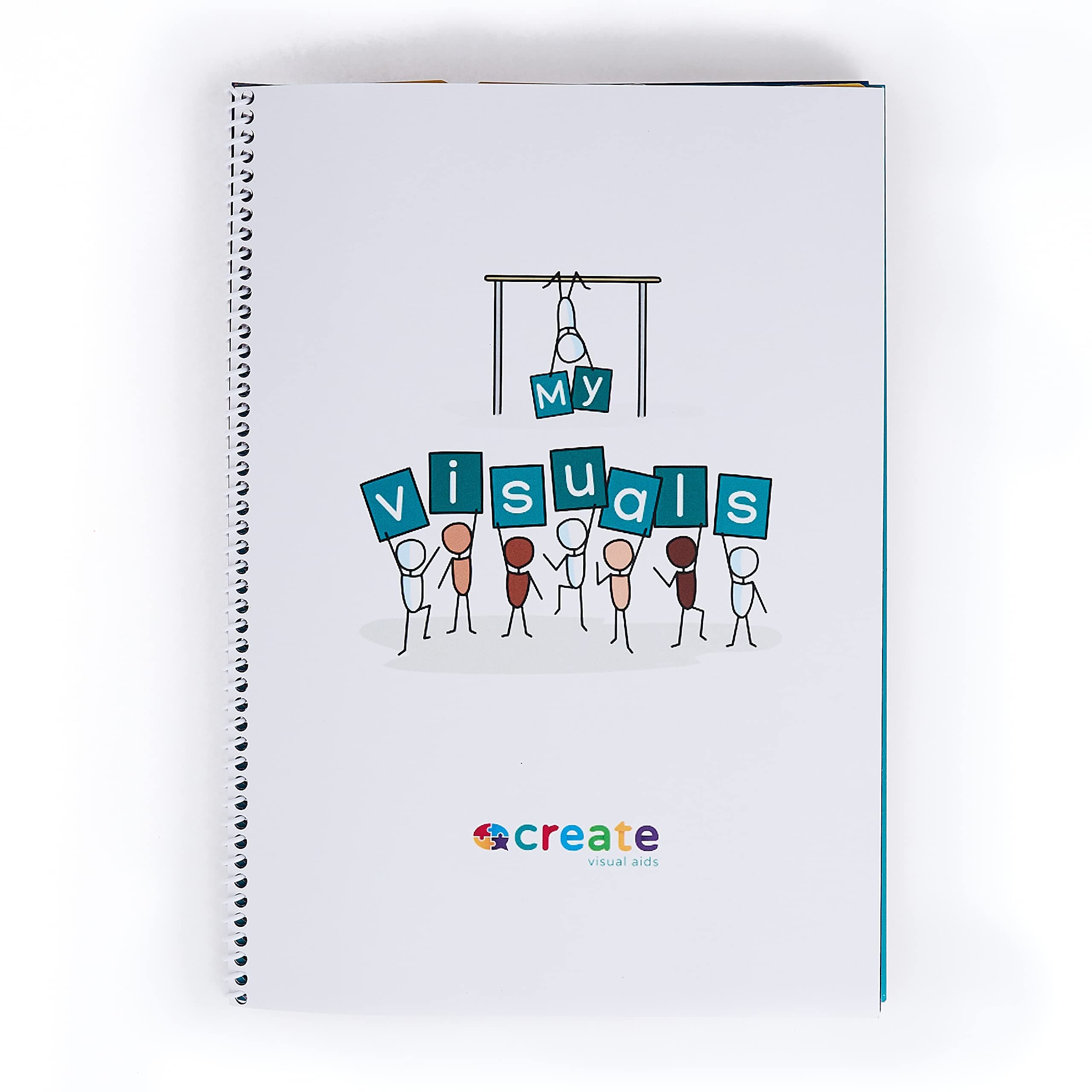 Visual Symbols Storage Book by Create Visual Aids to Store Visual aids, Visual Symbols, Picture Cards, pecs Card, to Support Autism, ADHD, Aspergers, Send Families