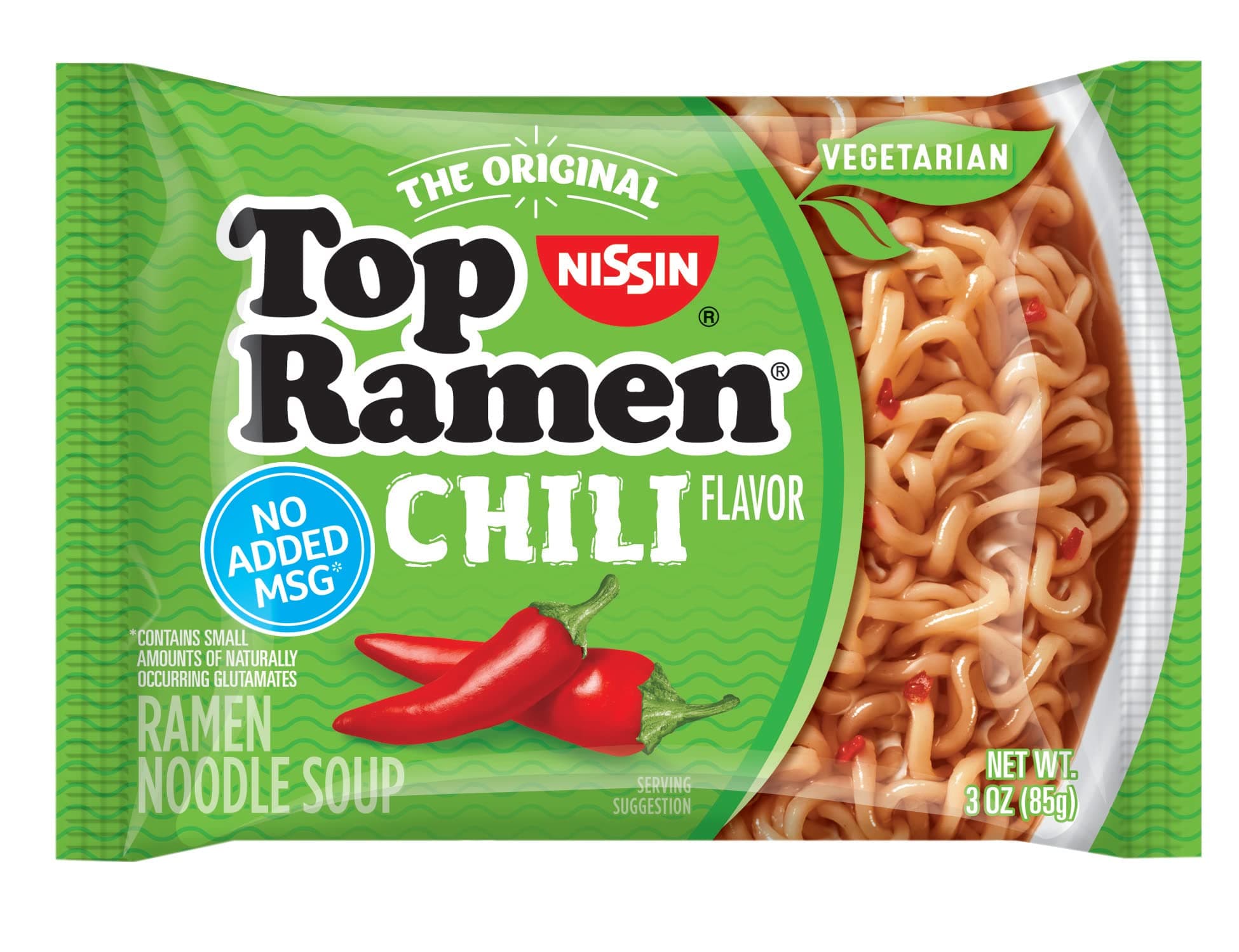 Top Ramen Chili Flavor Ramen Noodle Soup , 3.0 ounce (pack of 1)