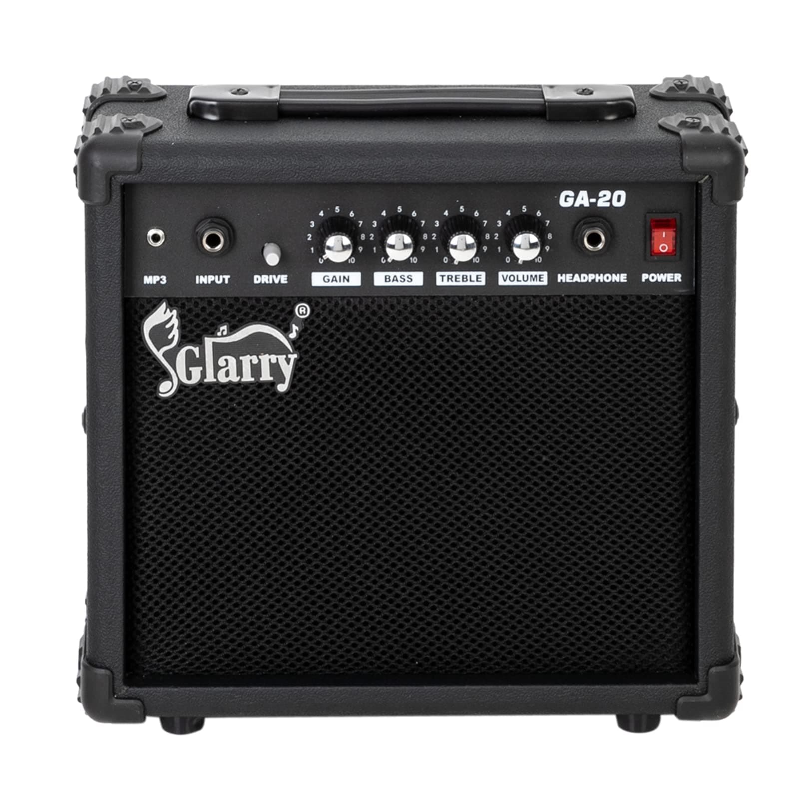 Electric Guitar Amp, Portable Guitar Tube Amp with Headphone MP3 Input, 20W Practice Guitar Combo Amplifier Speaker Accessories with Bass, Volume, Treble, and Middle Controls