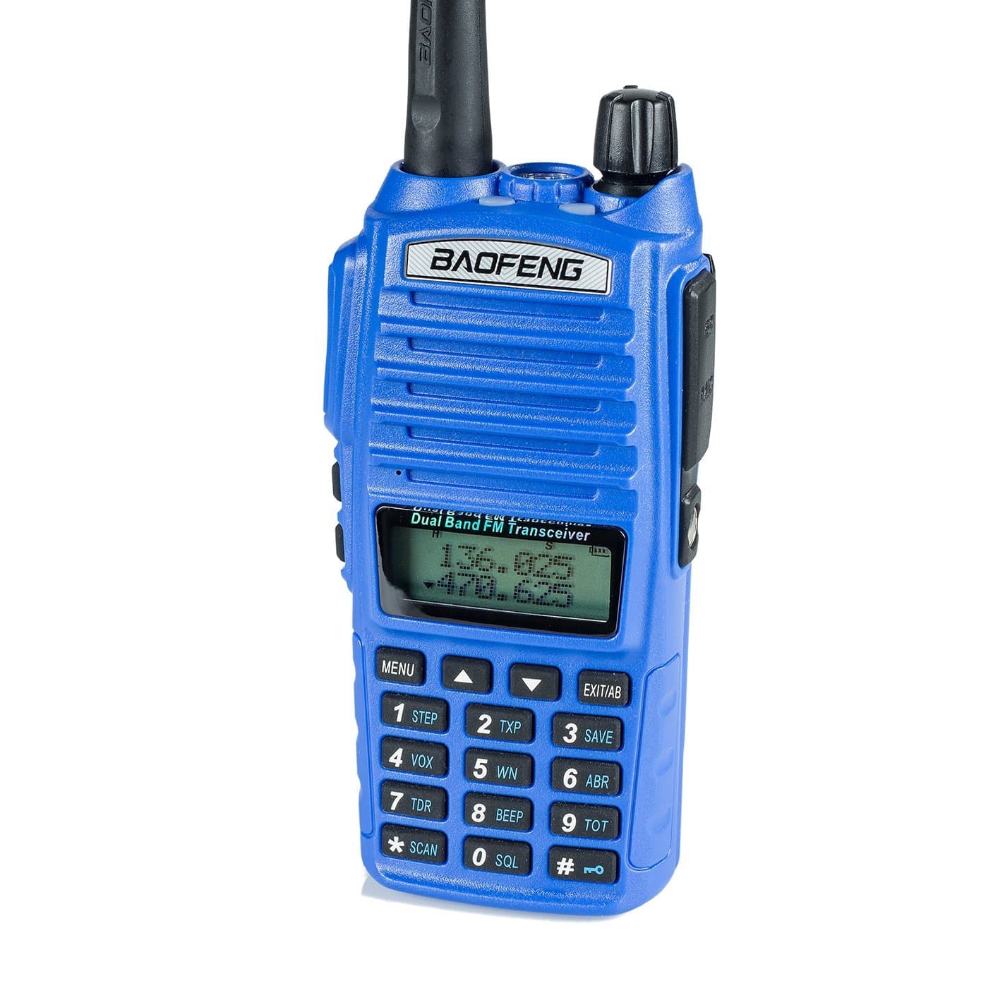 UV-82HP (Blue) High Power Dual Band Radio: 136-174mhz (VHF) 400-520mhz (UHF) Portable Two-Way