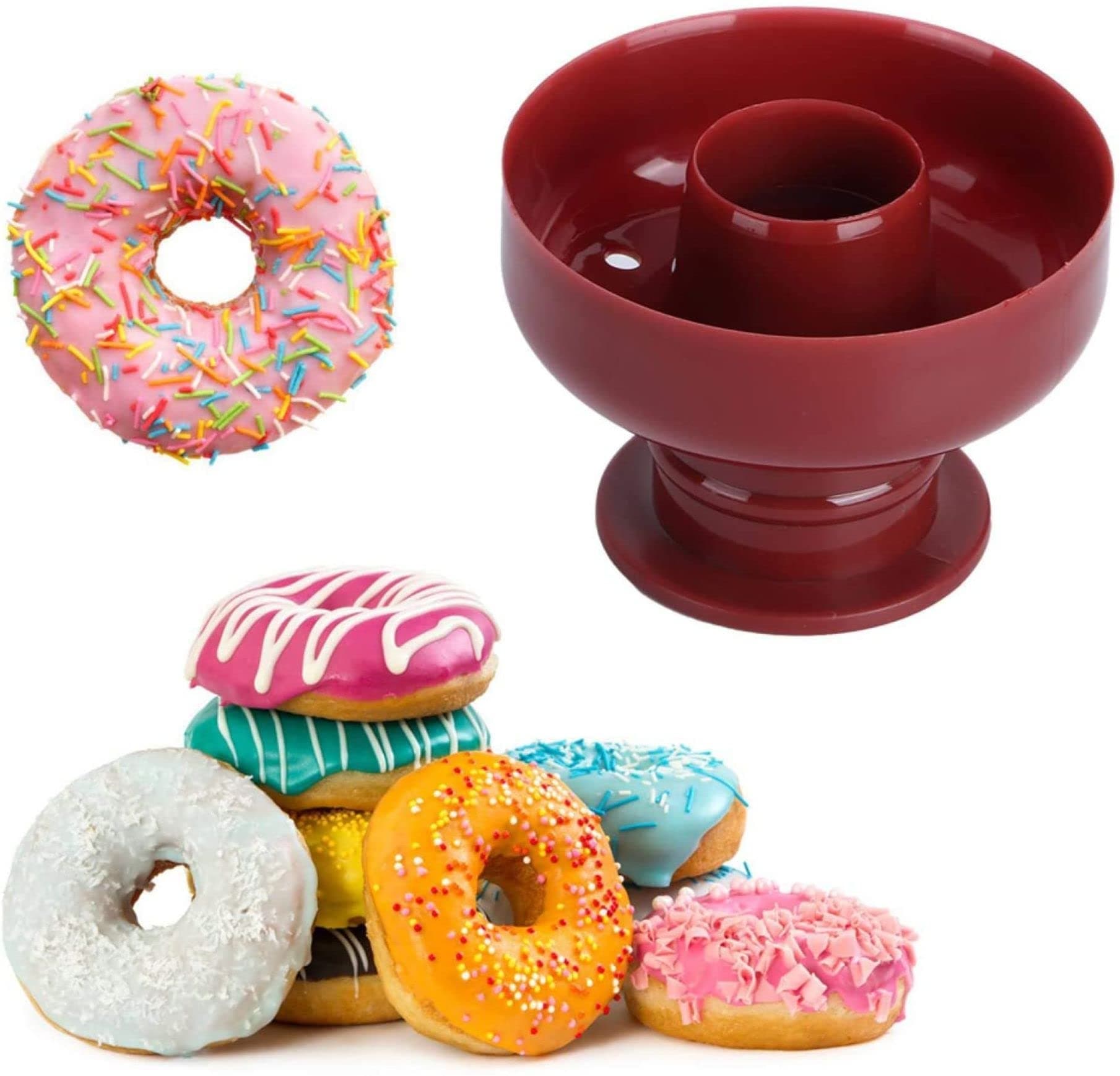 Bake House Non-Stick Doughnut Cutter, Donut Mold, Simple Operation for Chocolate for Sugar Paste