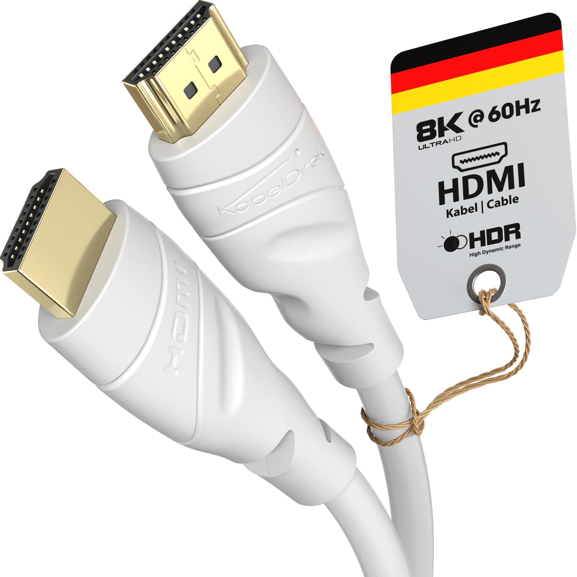 KabelDirekt – كابل 4K HDMI – 3 متر (4 ك عند 60 هرتز – تجربة الدقة الفائقة الرائعة – سرعة عالية مع الإيثرنت ومتوافق مع HDMI 2.0a/2.0b/2.0/1.4a, Blu-ray/PS4/Xbox/Switch، أبيض)