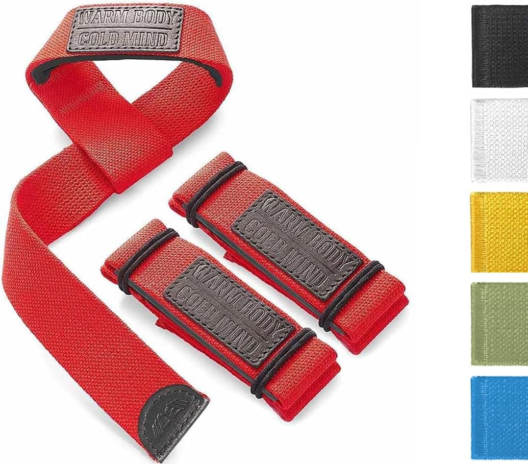 Lasso Lifting Wrist Straps for Cross Training - Rated at 770 lb - Hand Wraps for Olympic Weightlifting, Powerlifting, Weight Lifting, Bodybuilding Strength Deadlift Gym Bar, Cotton