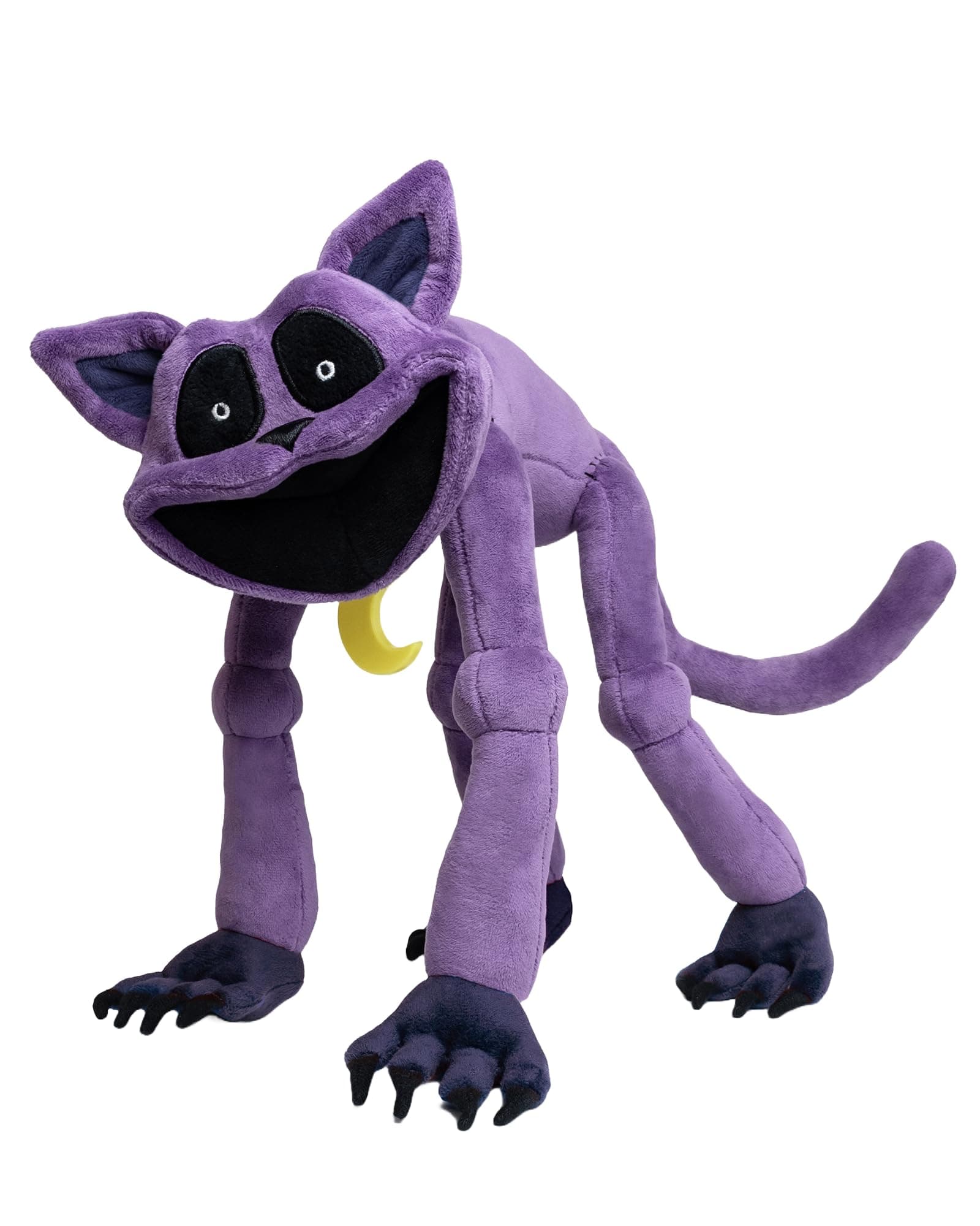 Poppy Playtime Monster CatNap Plush Toy with Posable Arms, Legs & Tail - Official, Purple