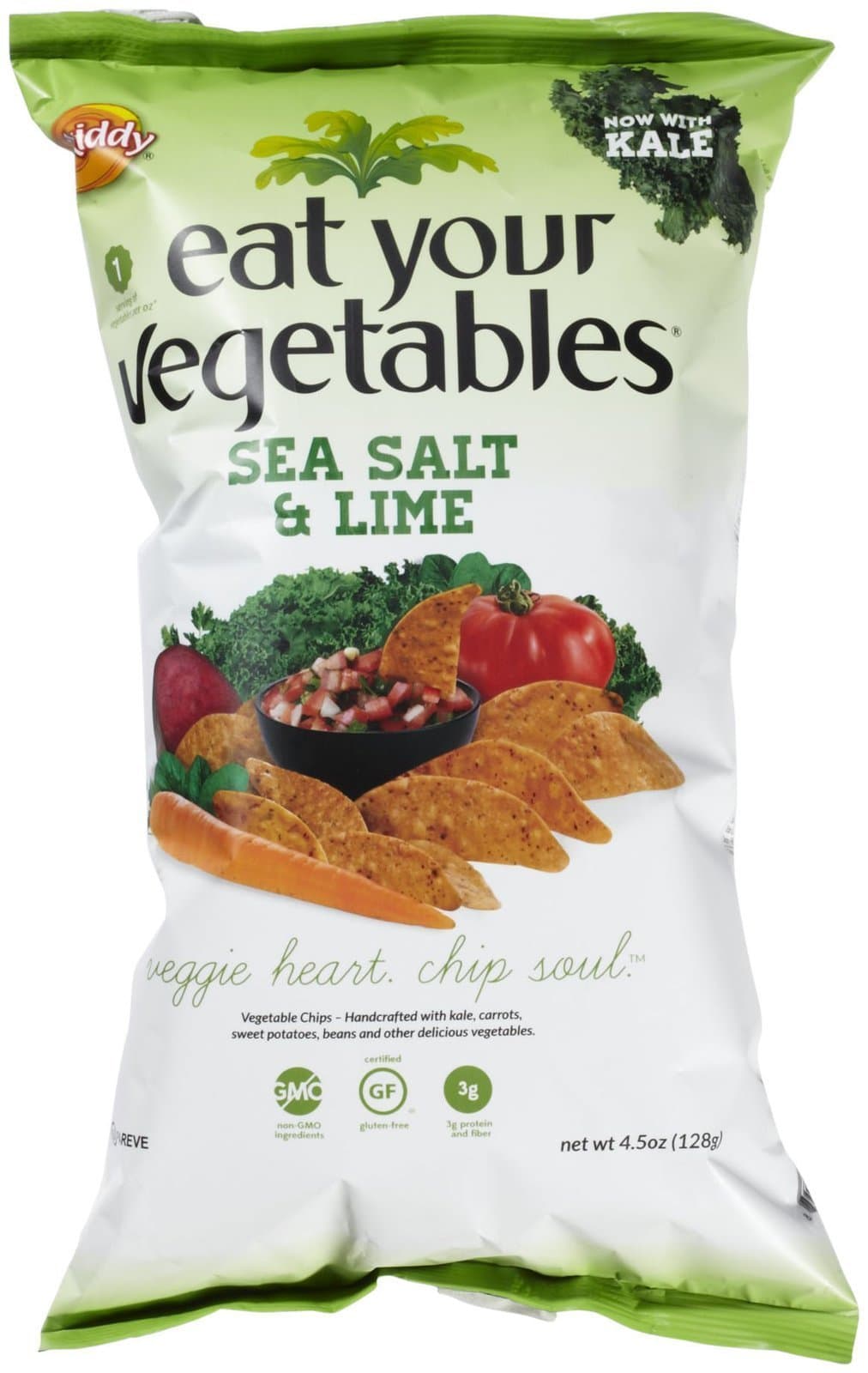 Eat Your Vegetables Sea Salt & Lime Veggie Chips, 4.5 oz