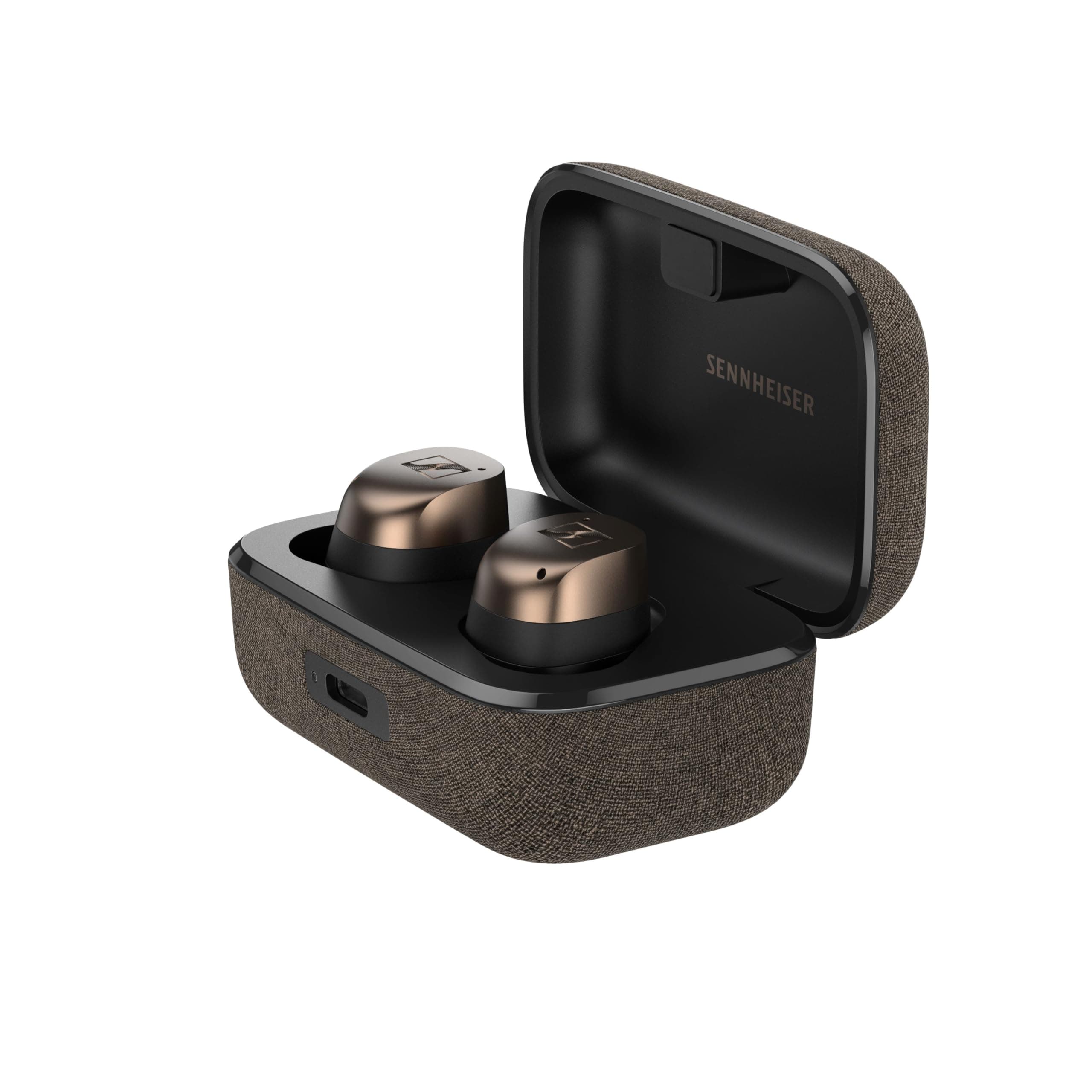 MOMENTUM True Wireless 4 Earbuds,TrueResponse Drivers, Lossless Audio, Auracast, Adaptive ANC, Anti‑Wind+Transparency Modes, 30 Hrs Battery, Qi Fast Charge, 6‑Mics,2Y Warranty, Black-Copper