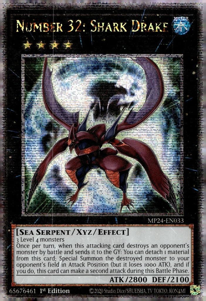 Number 32: Shark Drake - MP24-EN033 - Quarter Century Secret Rare - 1st Edition