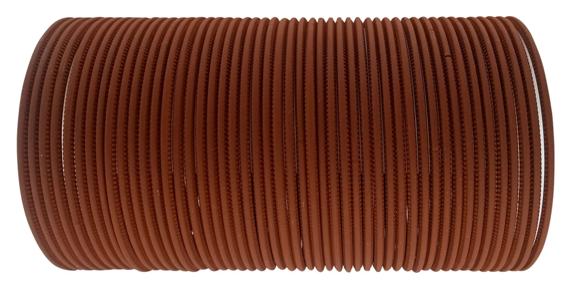 The Golden Cascade Brown Color Plain Metal Bangle Matt Design Chudi Set for Women & Girls (Pack 36 Bangles)