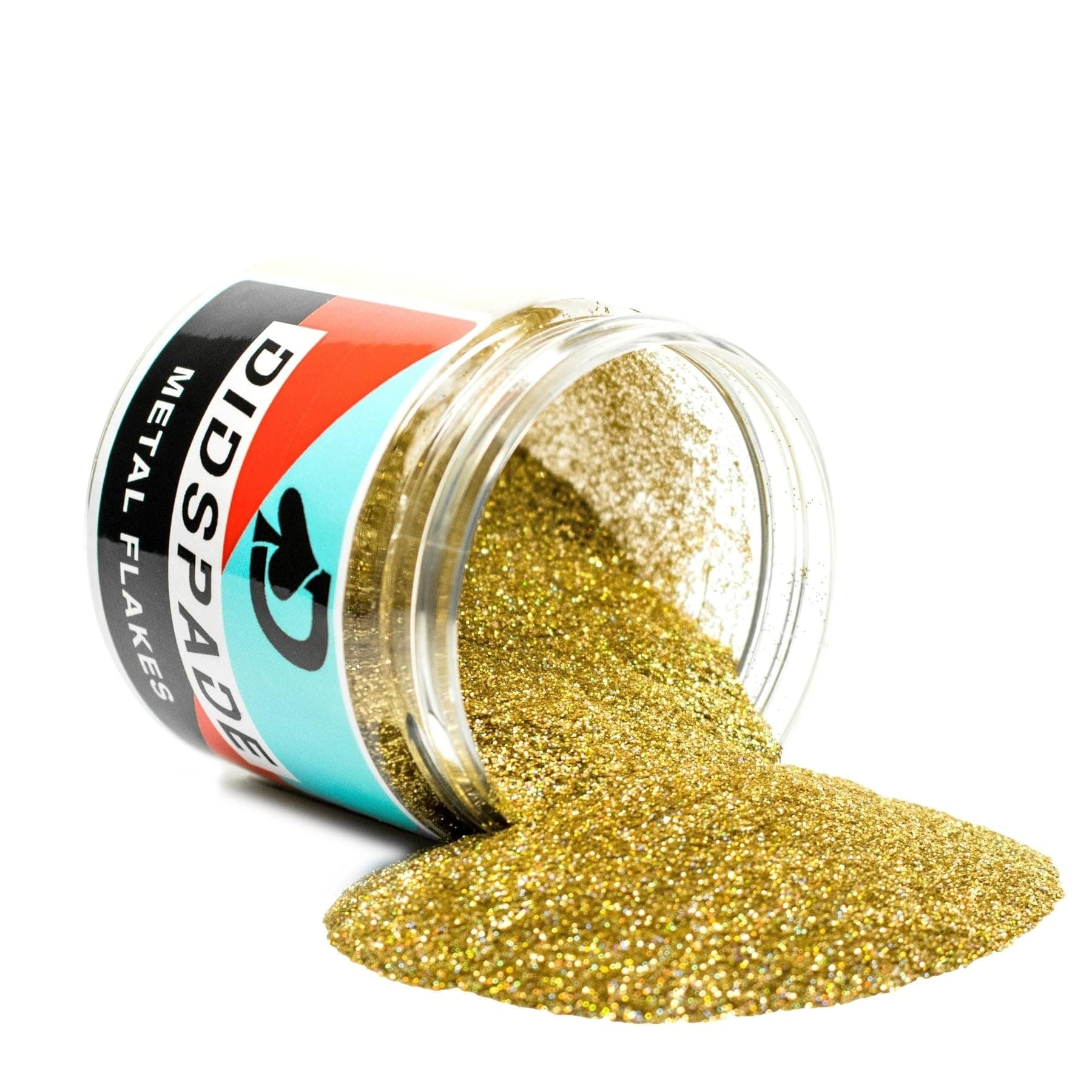 4oz Gold Gone Wild 0.008" Small Gold Holographic Metal Flake Solvent Resisitant Glitter | Paint Metal Flake | Flake for Automotive Spray and Spray Painting | Glitter for Epoxy Resin