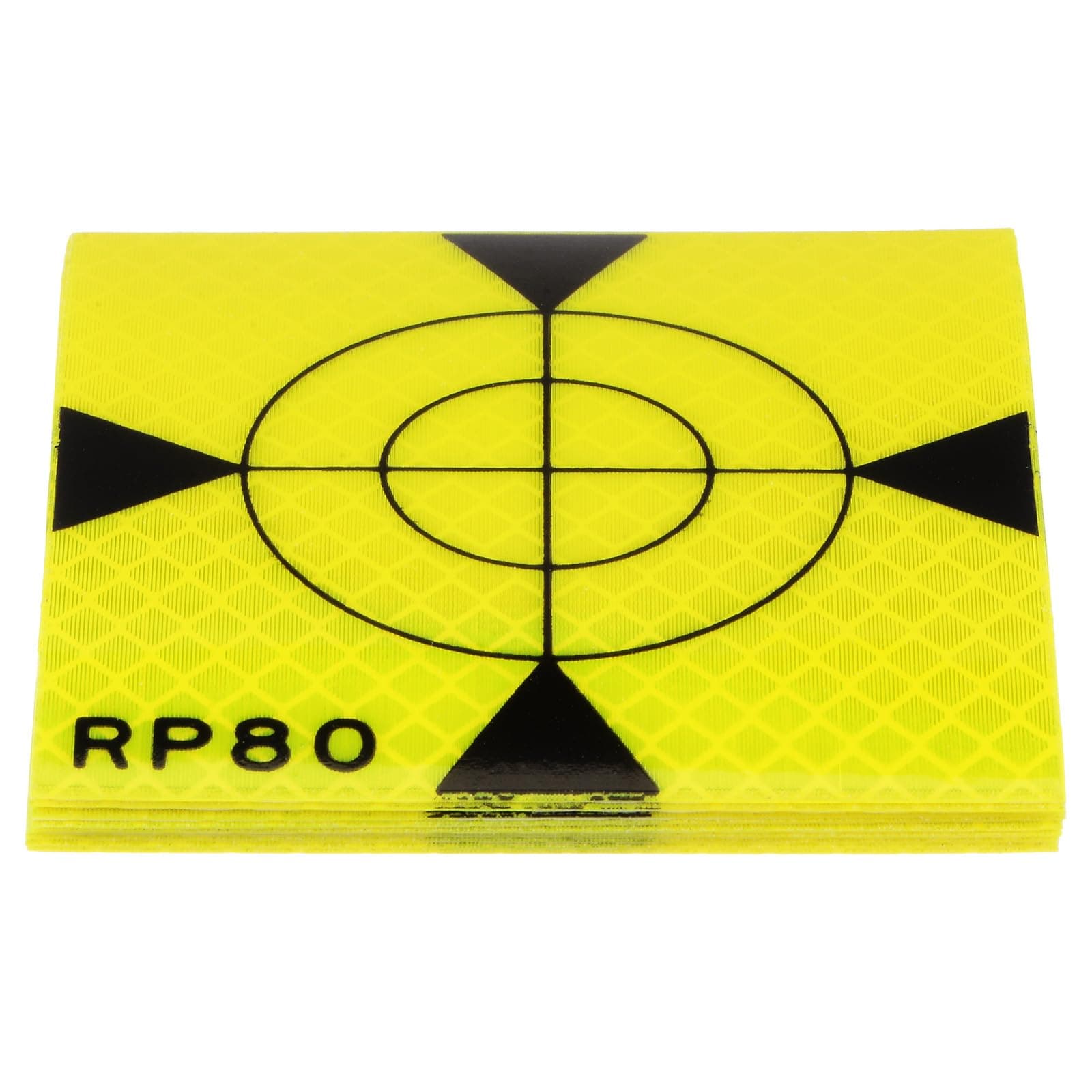 HARFINGTON 10pcs Survey Reflector Target 80x80mm Self-Adhesive Reflective Tape Survey Target Sheets for Total Stations, Green