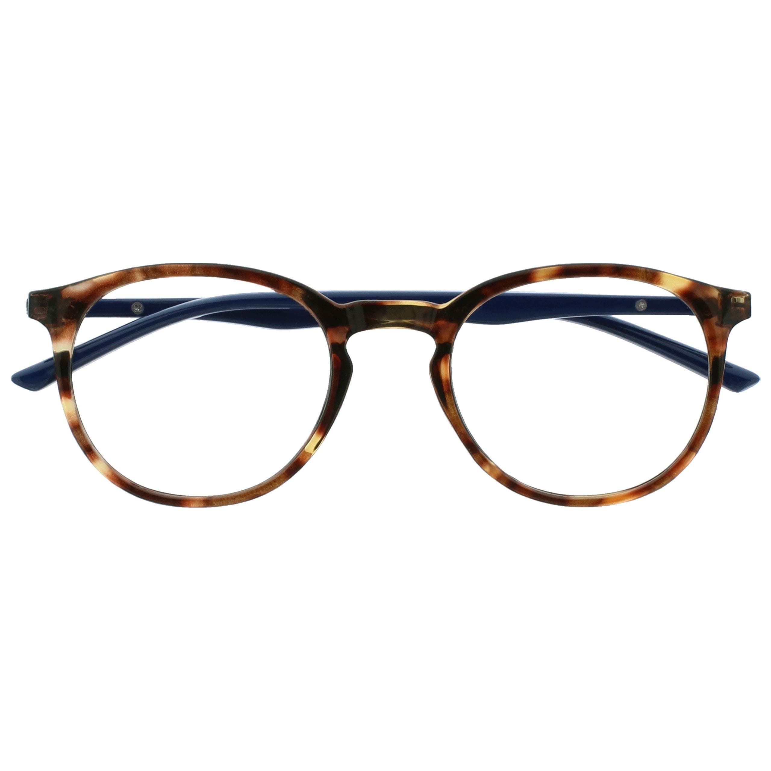 MET Reading Glasses for Women & Men, Slim Round Frame with Spring Hinges and Scratch Resistant