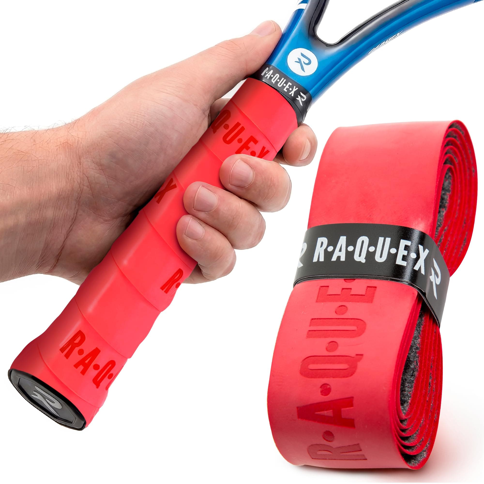 Enhance Replacement Racket Grip: Tennis Grip, Badminton, Squash Grip Tape, Padel, Pickleball. 14 Colours. Premium, Self-Adhesive Tennis Racquet Grip with Finishing Tape