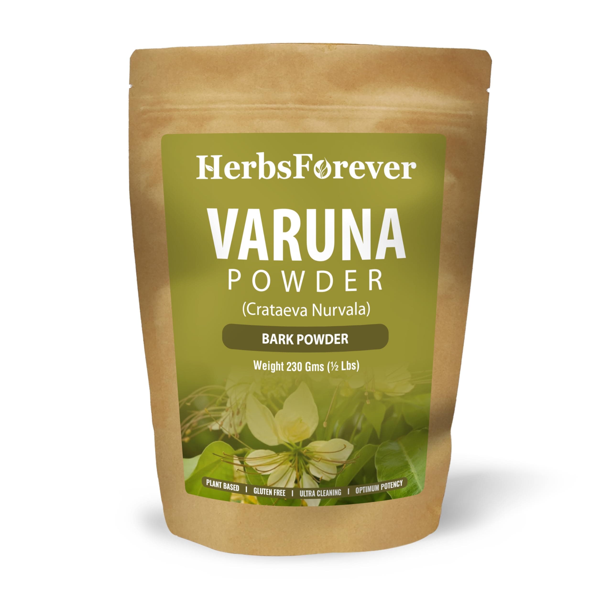 Herbsforever Organic Varuna Crataeva Nurvala Powder 230g Non-GMO, Vegan Extract for Bladder and Kidney Function Support, Promotes Natural Balance and Wellness