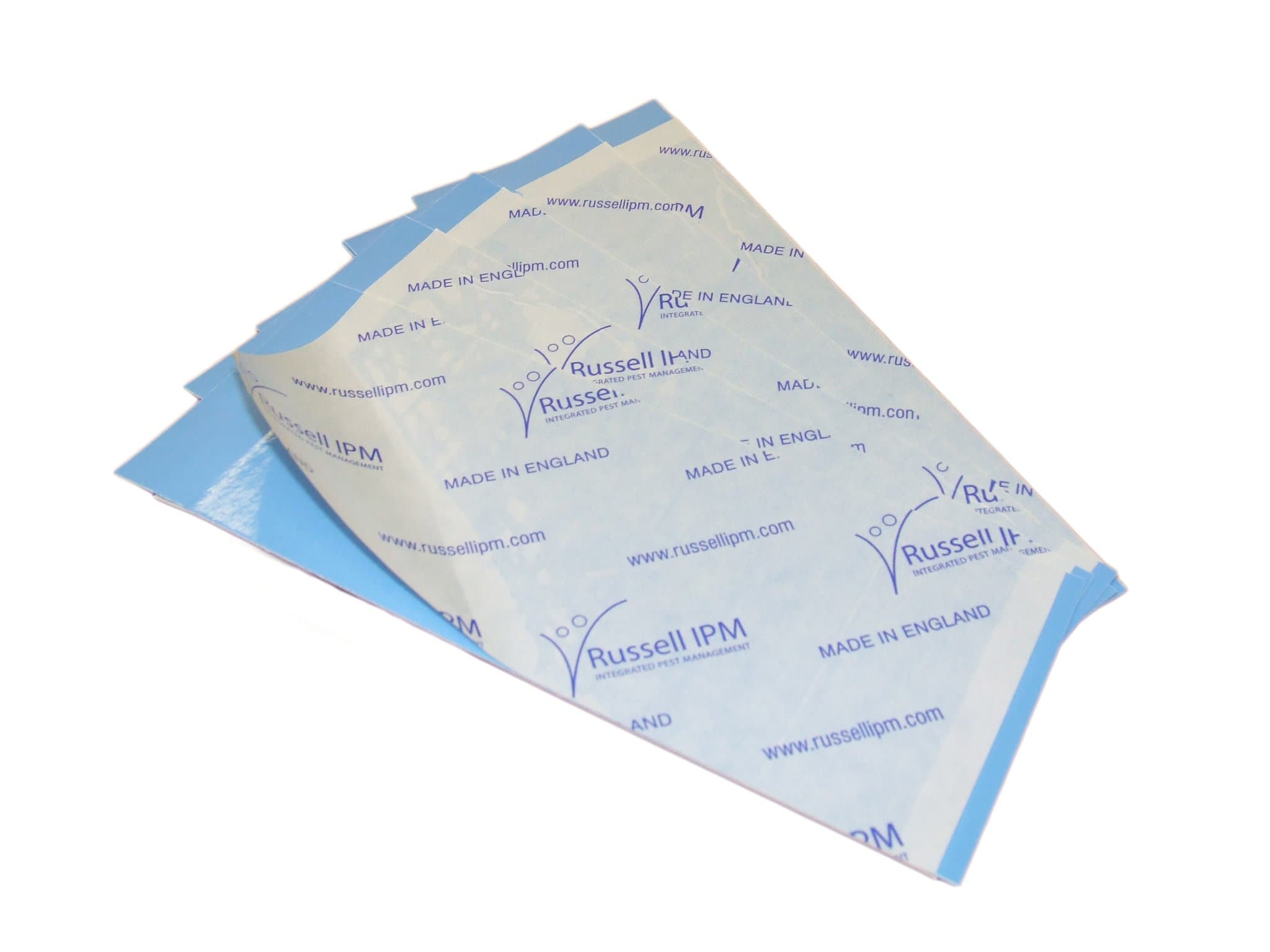 Russell IPM Deeval Blue Sticky Greenhouse Trap for flying insects small x10 sticky glue boards for greenhouses, soft bodied insects, whiteflies, aphids, thrips and fungus gnats