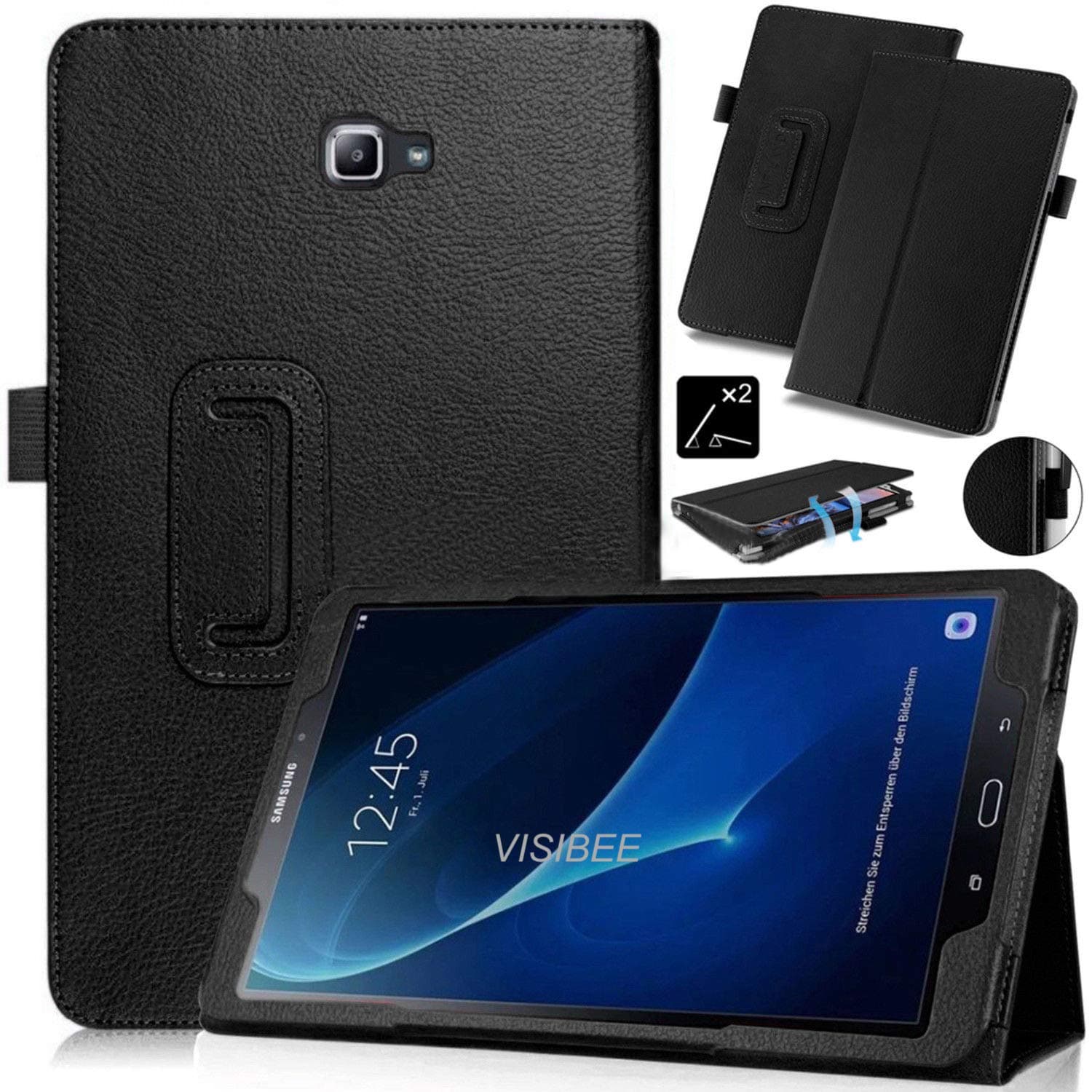 VisibeeLeather Smart Stand Flip Tablet Case Cover For Samsung Galaxy Tab A6 10.1inch T580 T585
