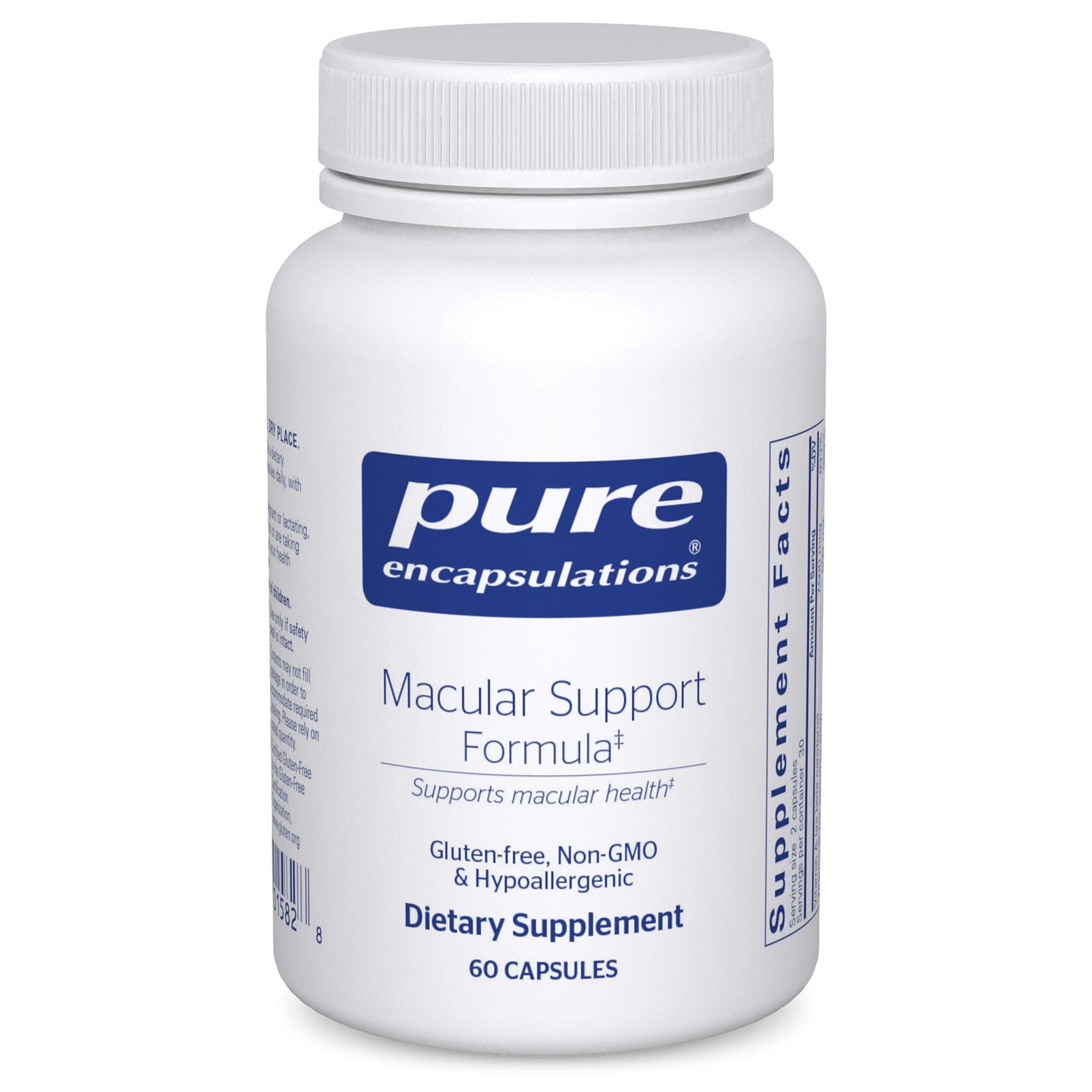 Macular Support Formula | Hypoallergenic Supplement with Enhanced Antioxidant Formula for Healthy Eyes* | 60 Capsules