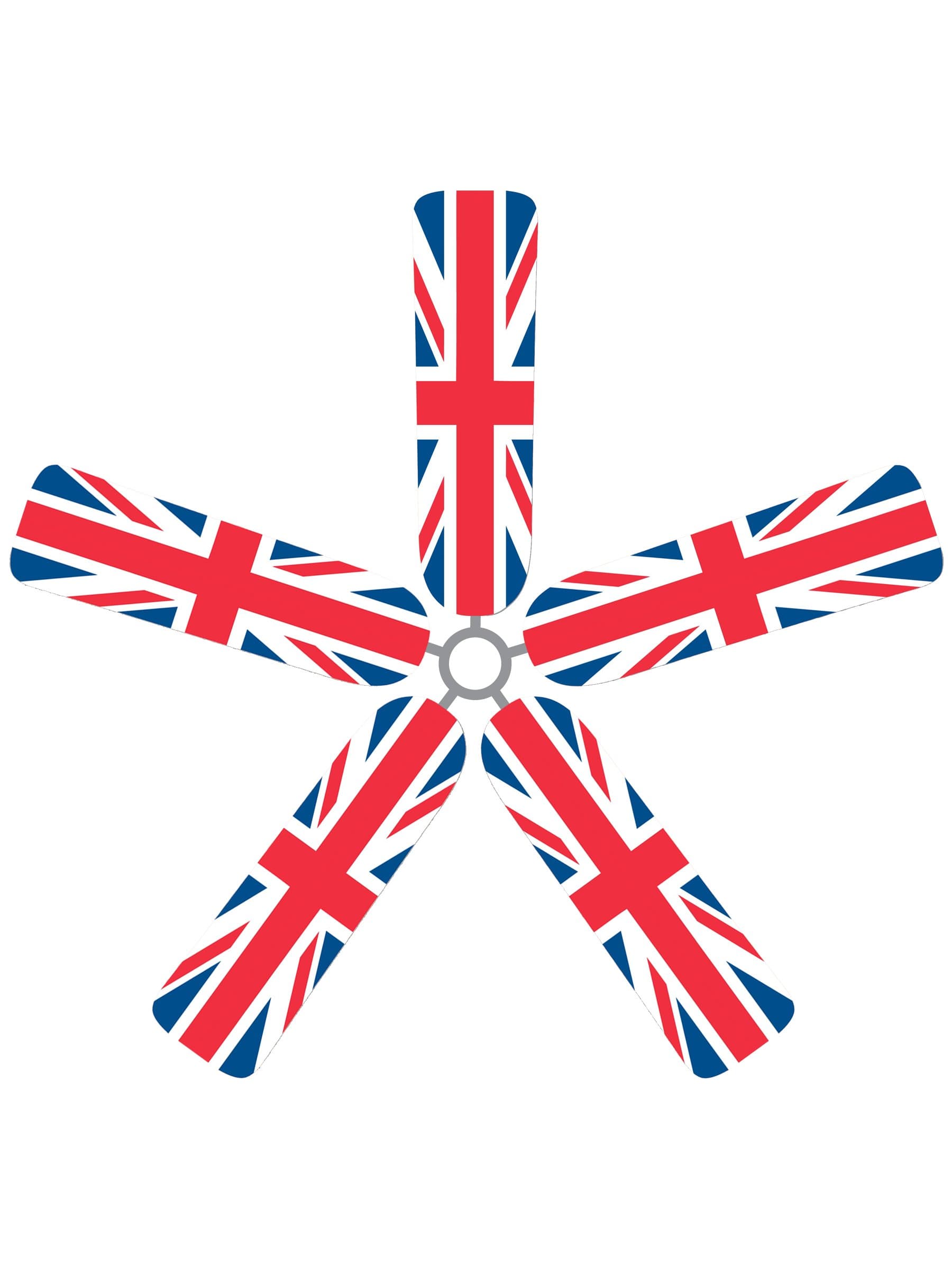 9K-GGH-C2NM Ceiling Fan Blade Covers, British Flag