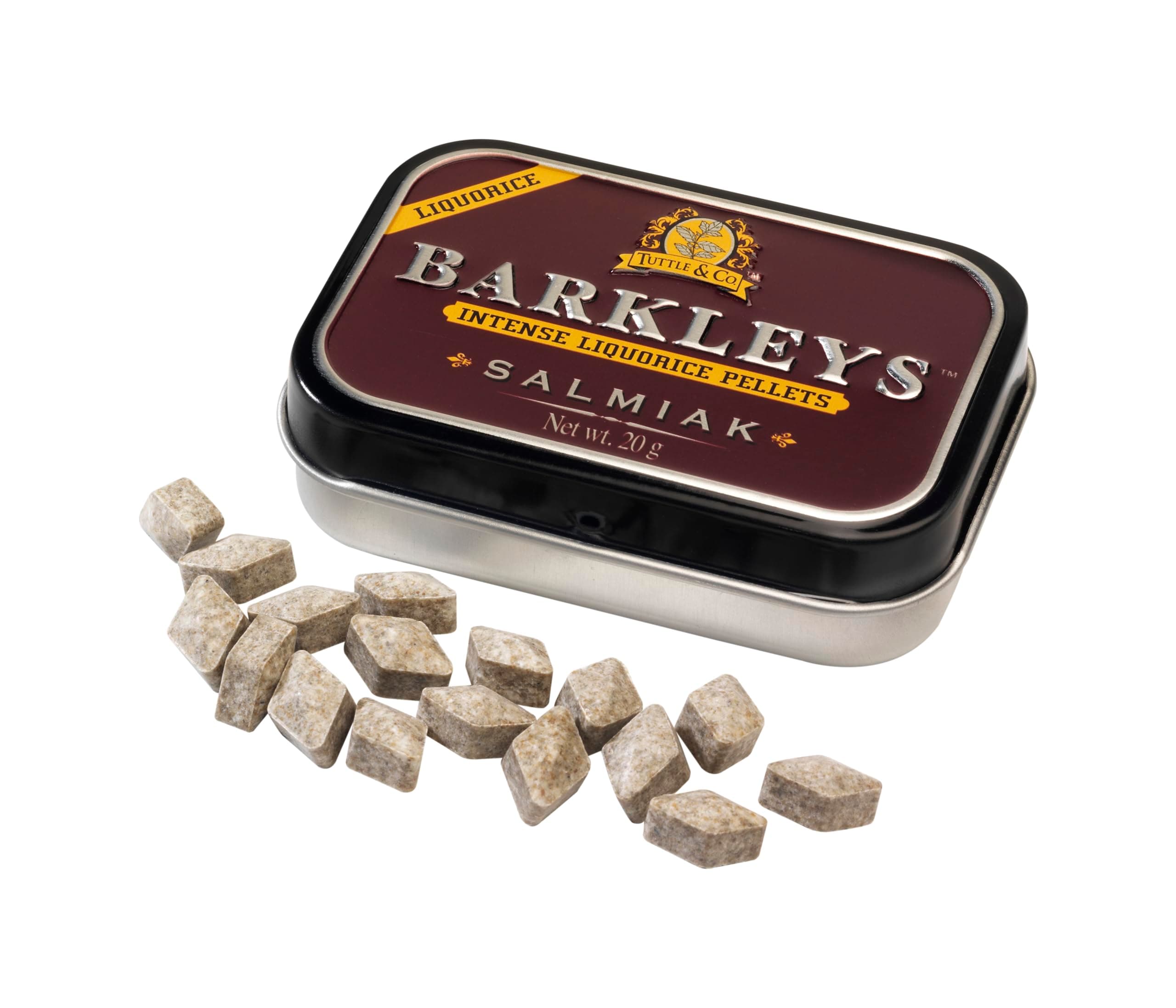 Barkleys Liquorice Licorice Salmiak Intense, 12 x Tins with 20g - 0.7oz