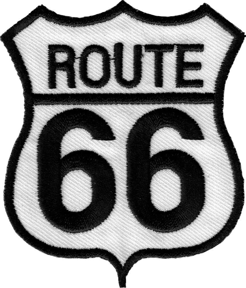 Route 66 Sign Embroidered Patch – 2.75 Inch x 3 Inch – Iron-On Patch for Jackets, Backpacks, Hats, and More