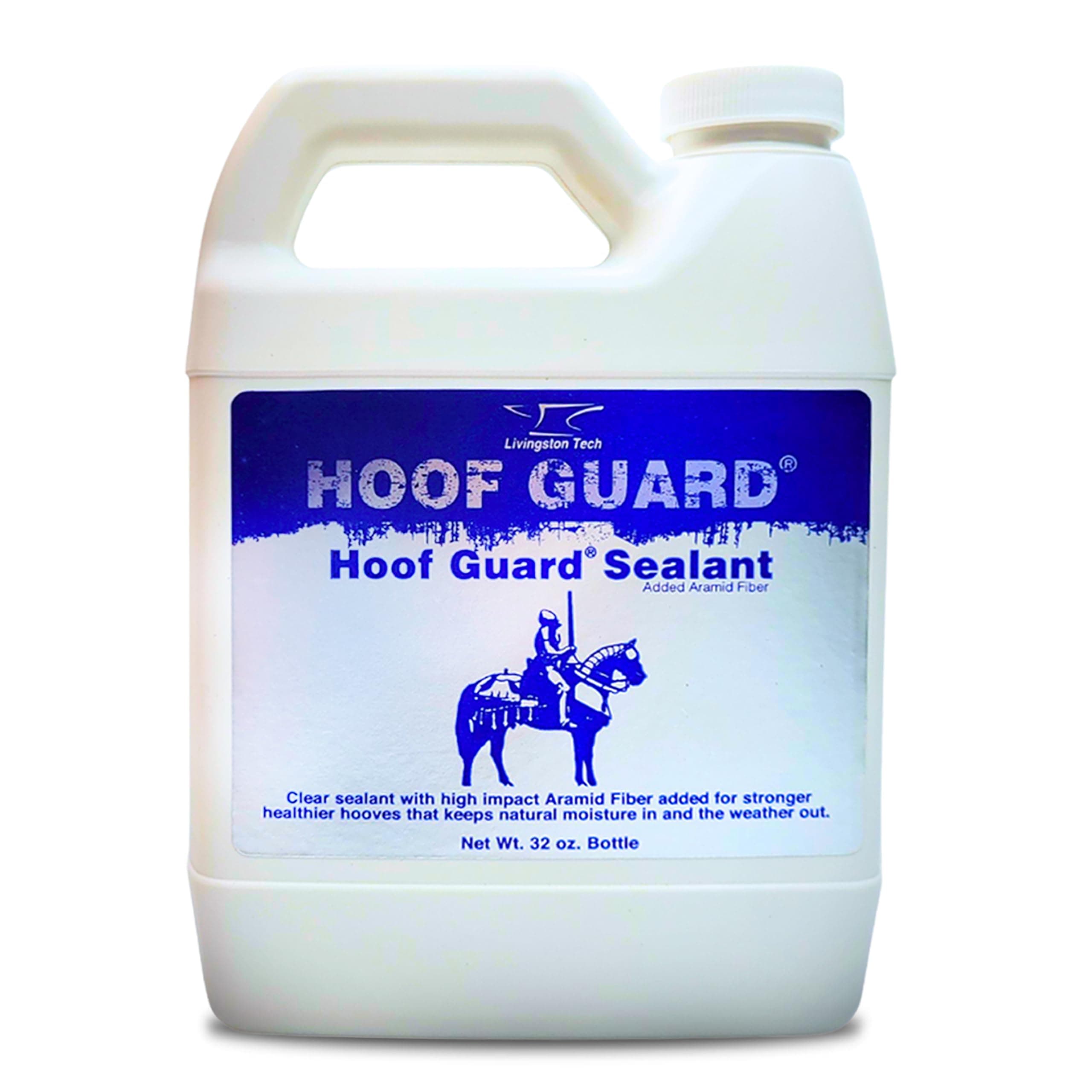 Fiber- Fortified Hoof Guard Sealant 32oz – Pro-Grade Formula Hoof Protector with Aramid for Stronger Hooves – Helps Fill Cracks & Lock in Moisture - Shields Against Thrush, UV Damage & Brittleness