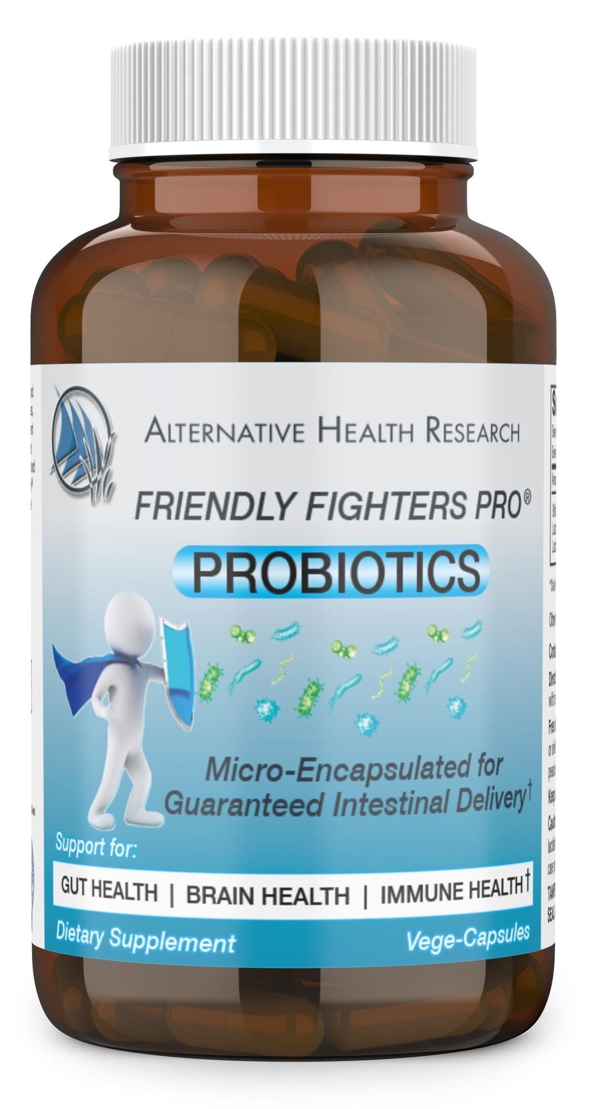 Friendly Fighters Pro® Probiotic | 3 Month Supply | Men & Women | Digestive & Immune Health* | Healthy Inflammation* & Allergy Relief* | Micro-Encapsulated for Guaranteed Delivery | Safe Daily Use
