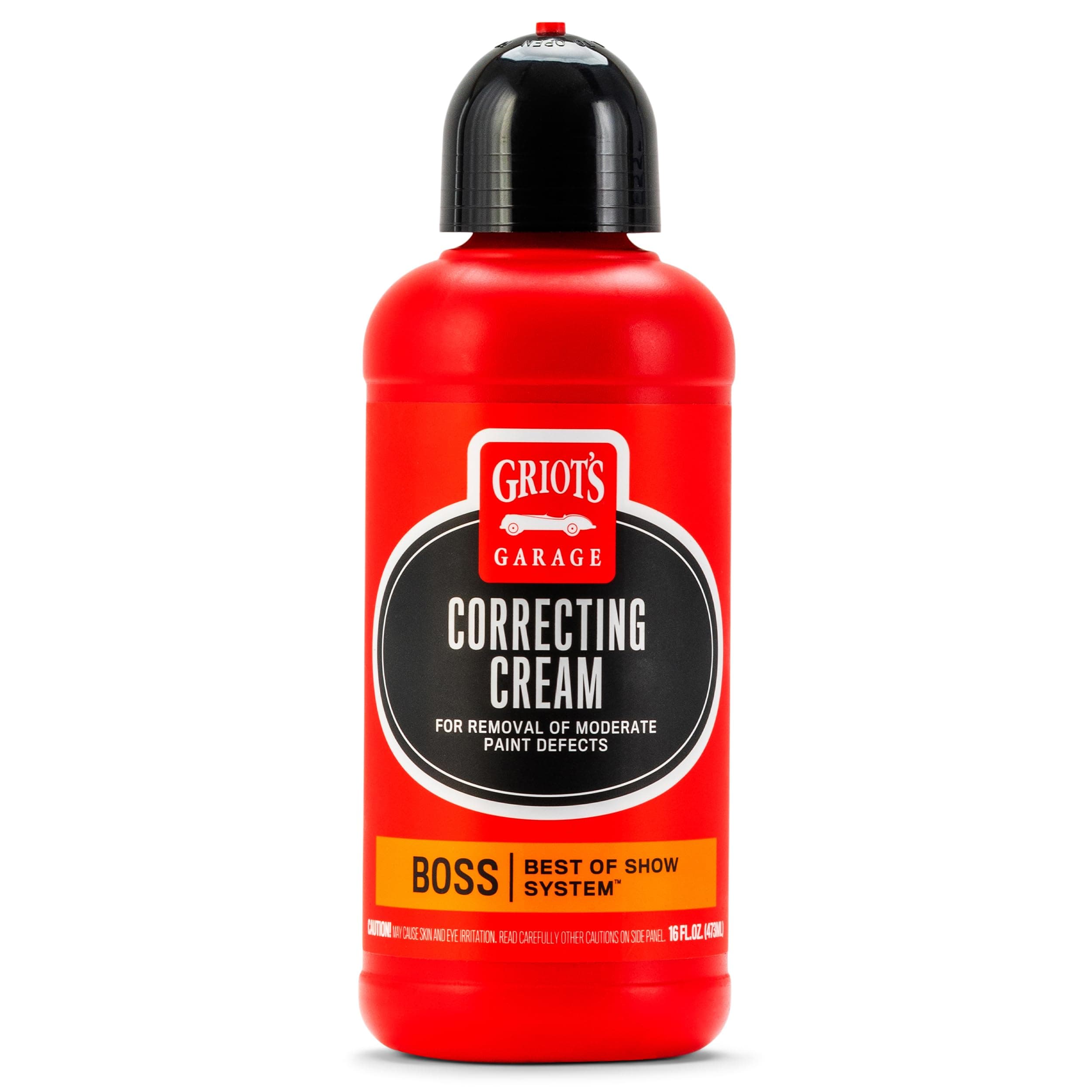 Griot's Garage BOSS Correcting Cream for Car Polishing and Detailing, Swirl, Scratch Remover for Vehicles, 16oz