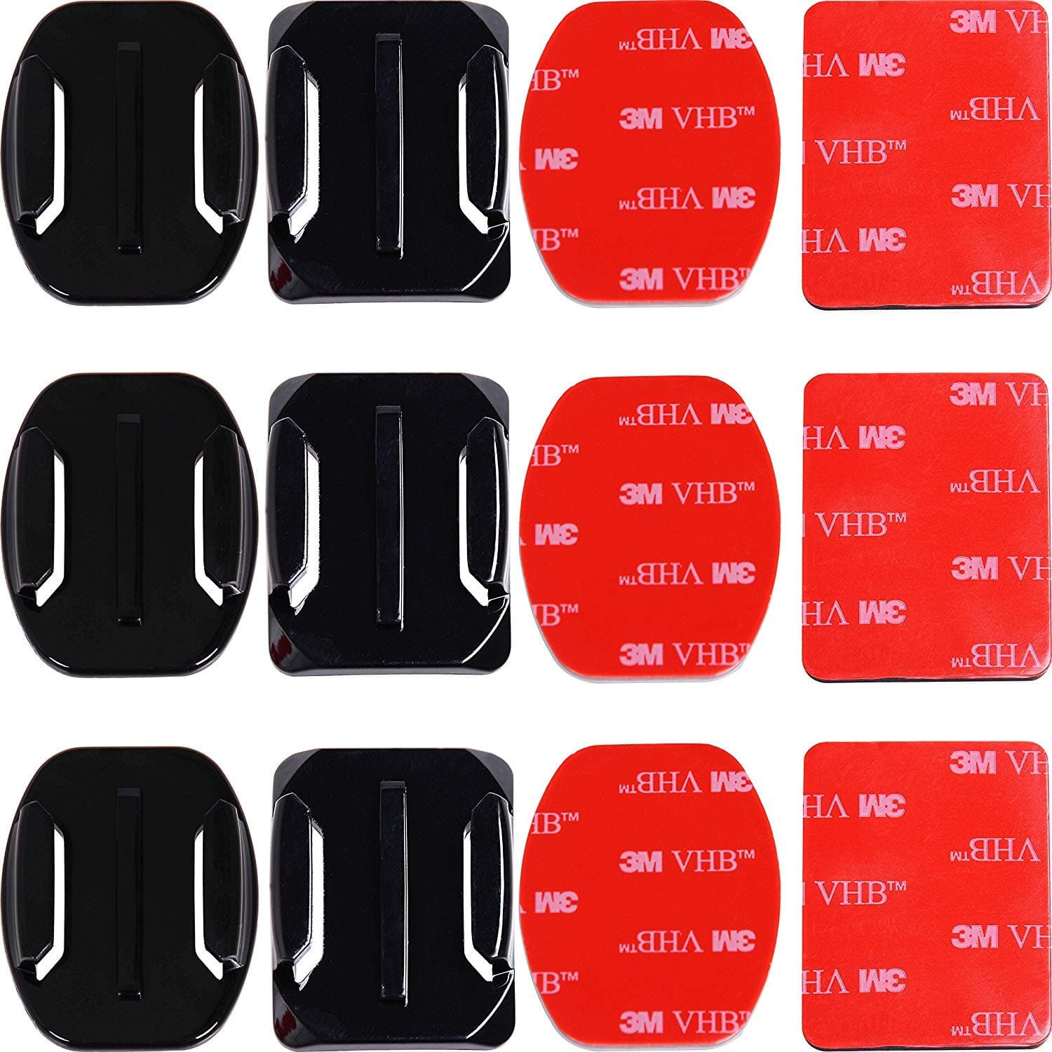 Taisioner Curved & Flat Adhesive Mount 3M Sticker Paster Sticky for GoPro Hero 1 2 3 4 5 6 7 8 Black Silver White GoPro Max Session Fusion AKASO Action Camera