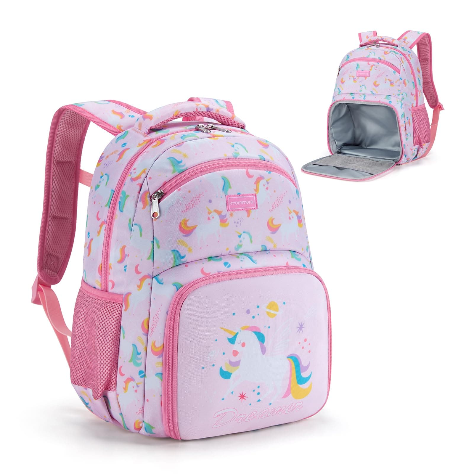 MOMMOREmommore Kids Backpack Multi-compartment Toddler Backpack, Unicorn, M, Travel Backpacks