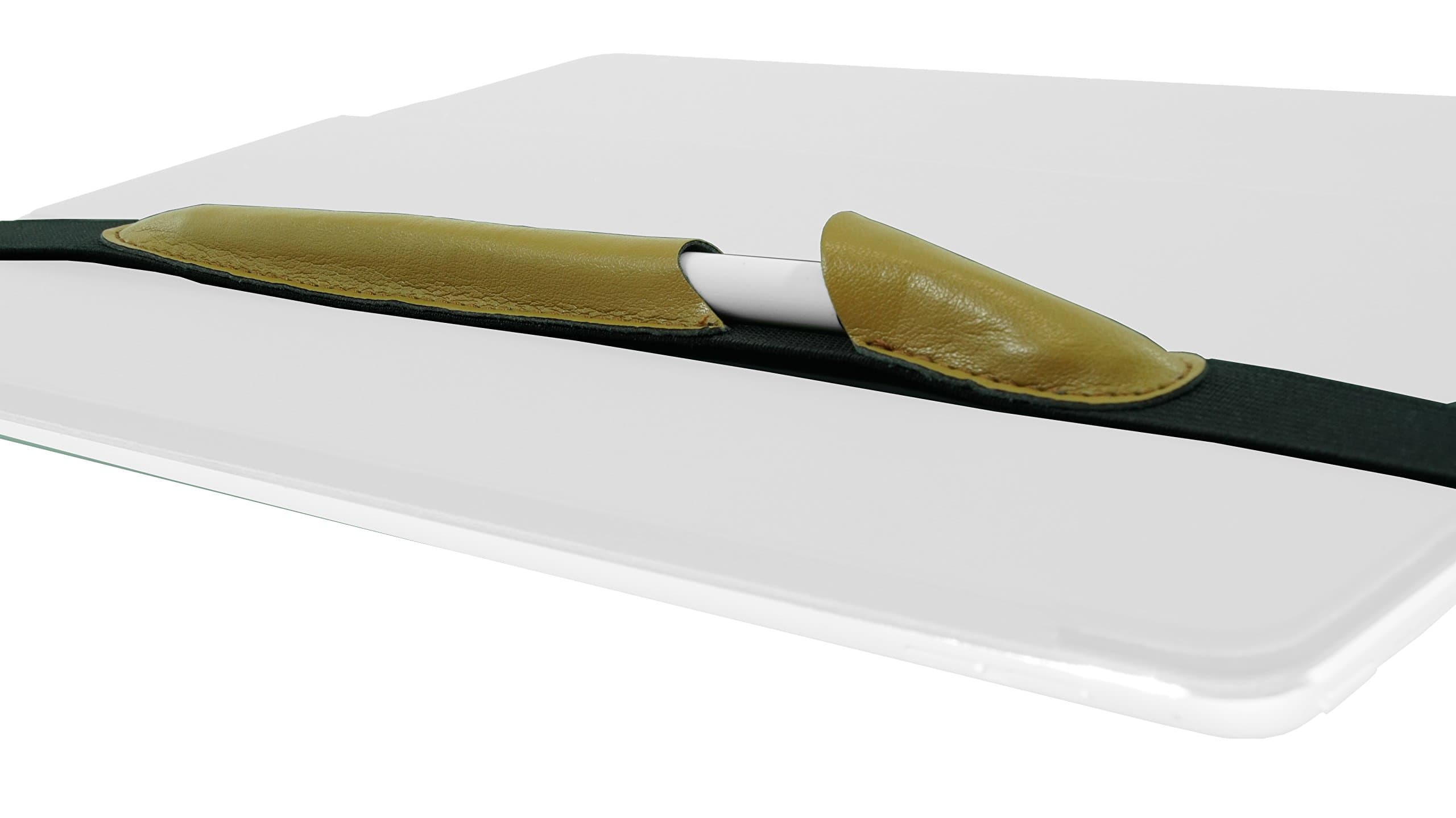 ALJAVA Pen Holder DANJEL - Apple Pencil Case for iPad 9.7'' Tobacco Brown - Handmade Pencil Loop for Tablet or Organizer (9,7'')