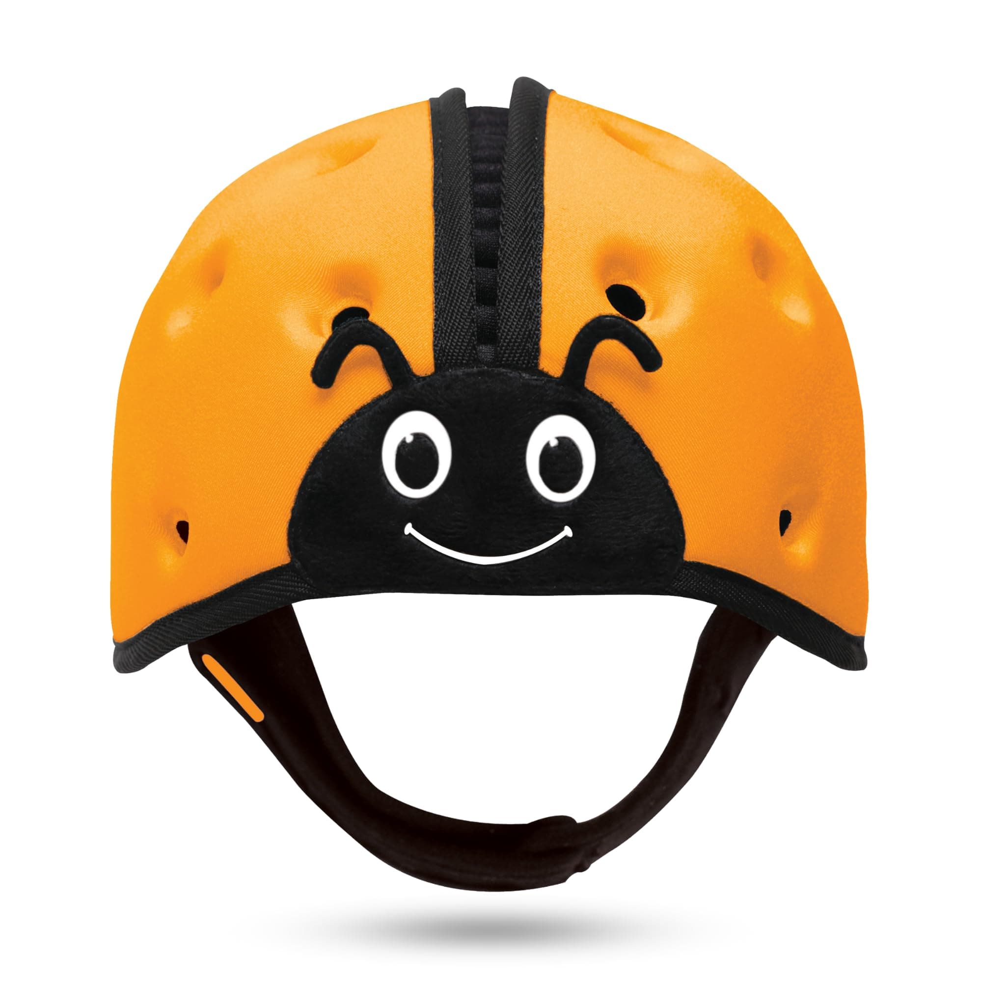 SafeheadBABY Soft Baby Head Protector Helmet for Crawling and Walking 7–24 Months – Ultra-Lightweight & Breathable Infant Safety Helmet That Grows with Your Baby (Circ. 40–52 cm) – Ladybird Orange
