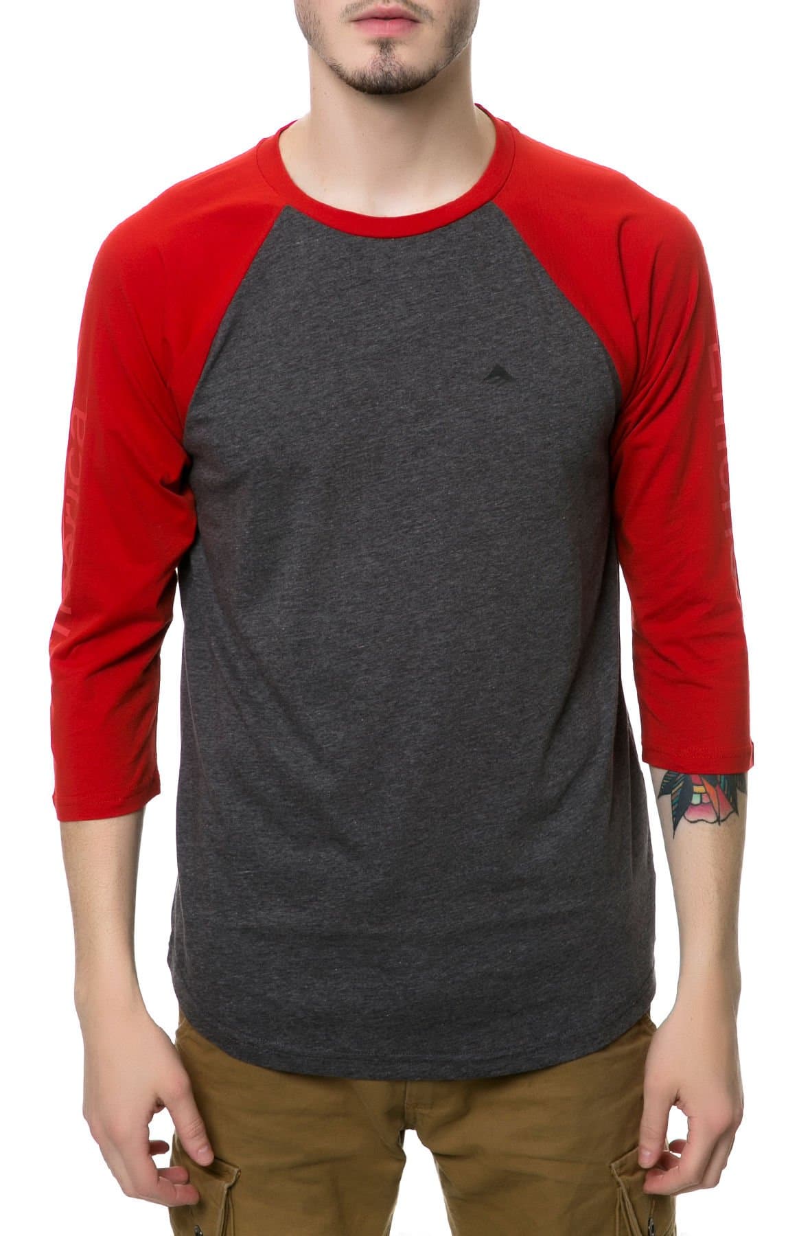 Emerica Men's Team Combo 3/4 Sleeve Raglan T-Shirt
