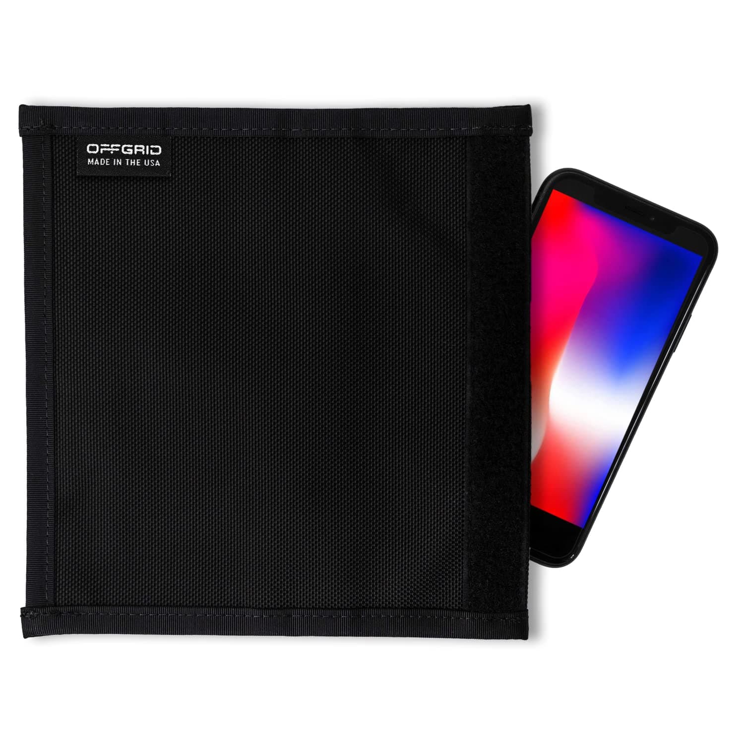 EDEC Black Hole Faraday Bag | Standard Non-Window Size with Signal Blocking, Anti-tracking/spying, Radiation protection for Cell Phones, Key Fobs and Credit Cards
