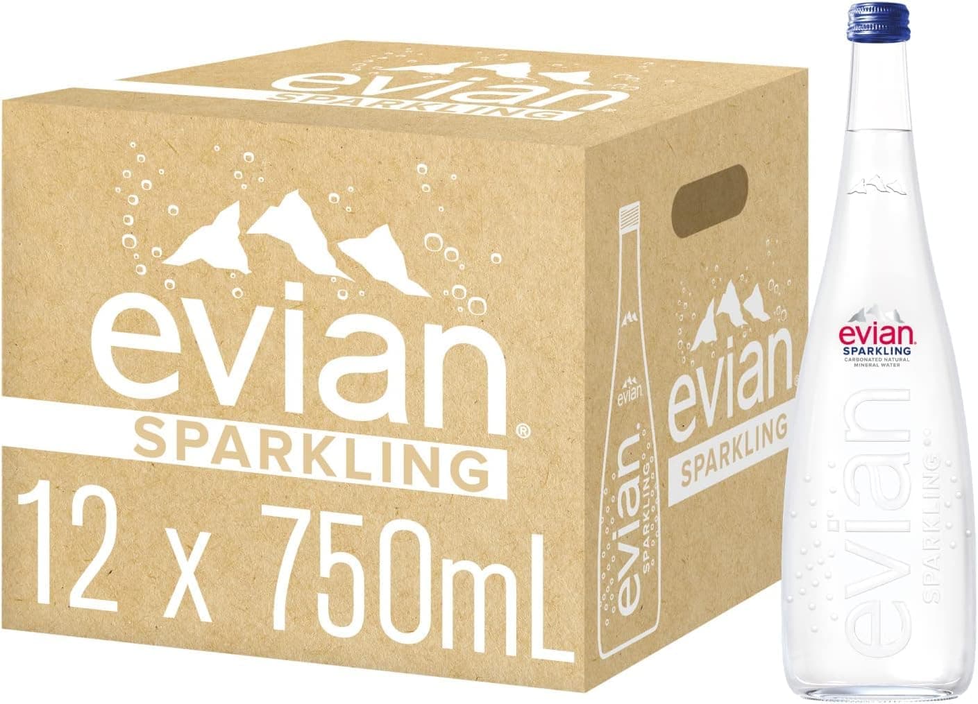 Natural Mineral Sparkling Water 750 ml X 12