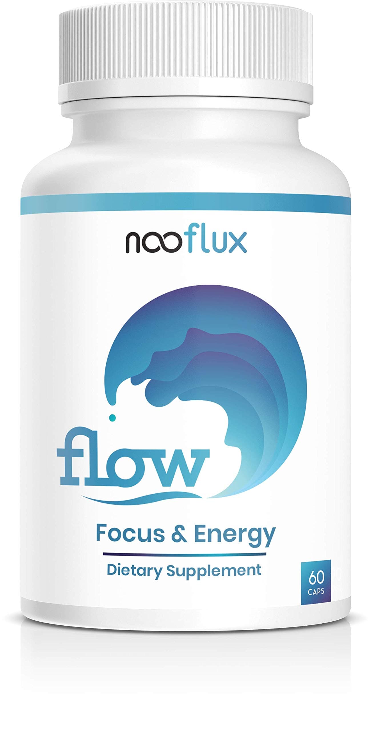 Flow by Nooflux : The Complete Nootropic Blend Enginnered to Increase Focus, Energy, and Mental Performance - Scientifically Formulated & Made in The USA