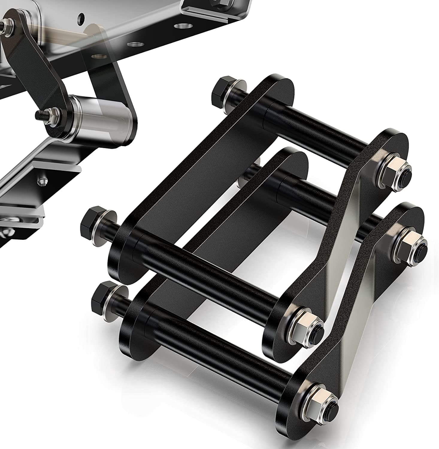 MZS Rear Lift Shackles, 2" Leveling Kit Compatible with 2005-2024 Frontier/2005-2015 Xterra 2WD 4WD - 1 set