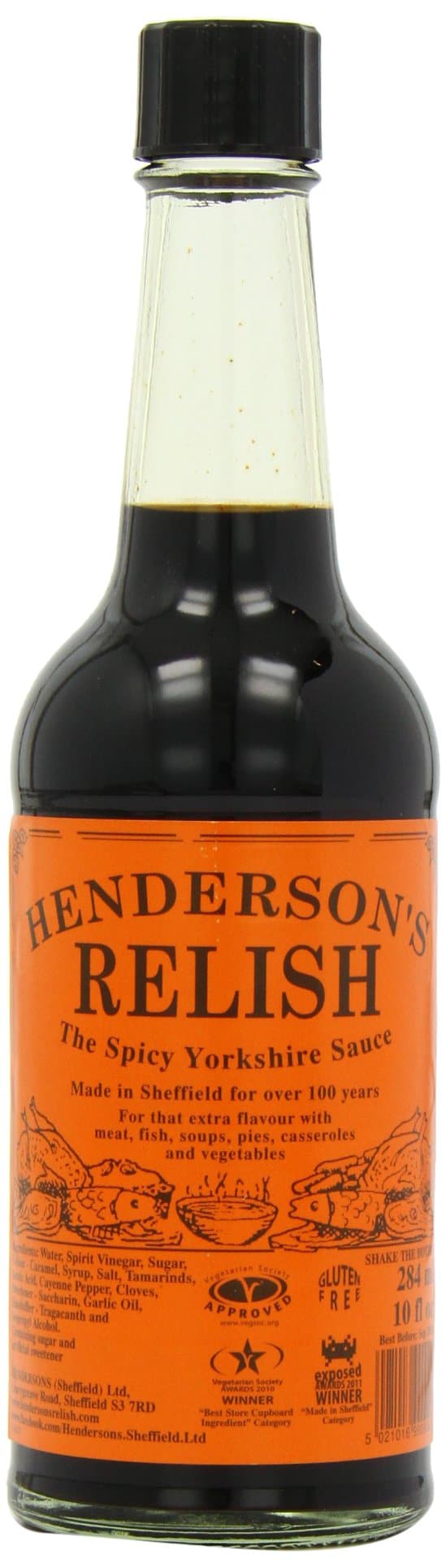 Hendersons Spicy Yorkshire Relish 284 ml (Pack of 4)