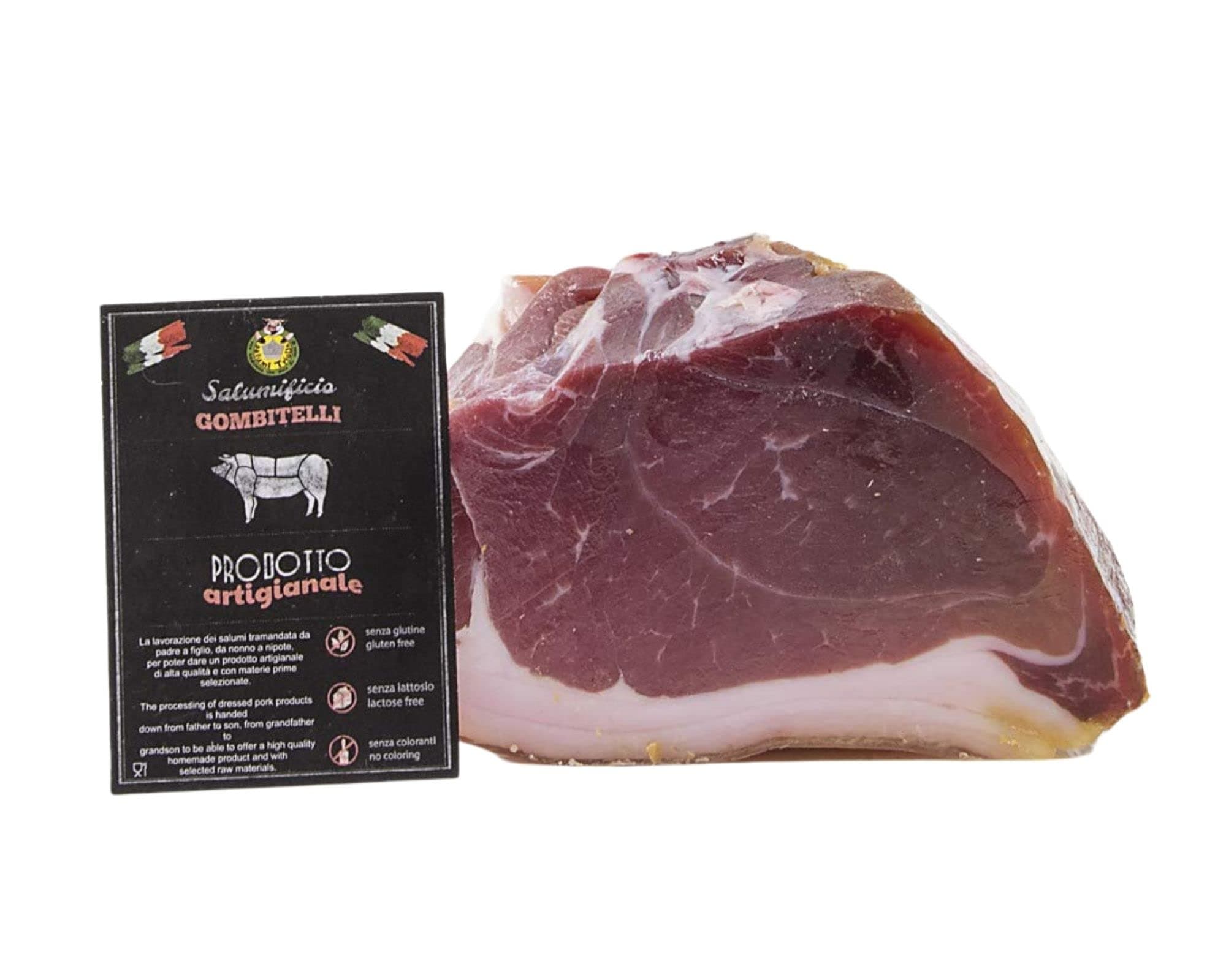 Sweet Boneless Prosciutto 1,2 kg - Salumificio Artigianale Gombitelli - Tuscany - Italy