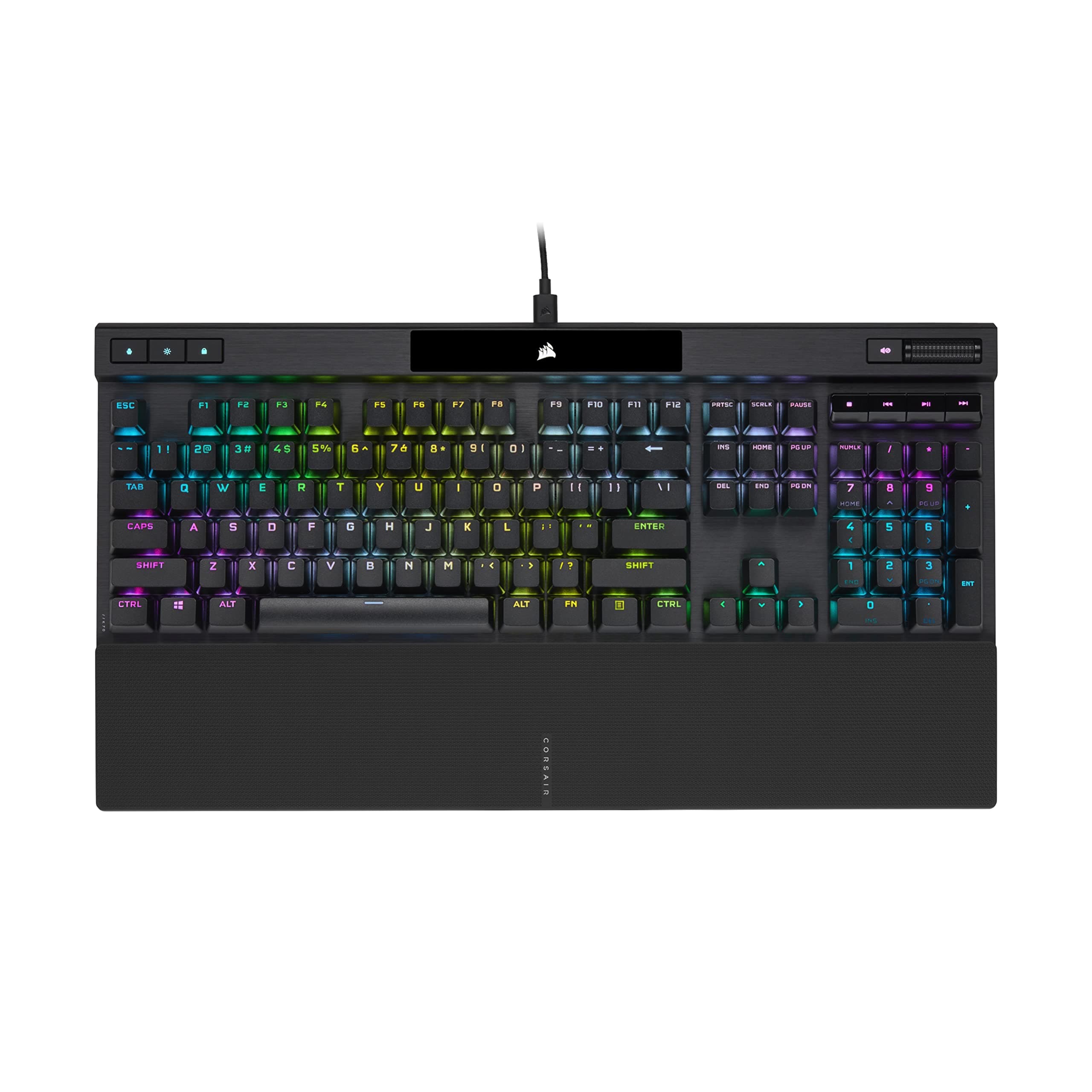 Corsair K70 RGB PRO Mechanical Wired Gaming Keyboard – CHERRY MX BROWN Tactile Switches – 8,000hz Hyper-Polling – PBT Double-Shot Keycaps – iCUE Compatible – PC, Mac, Xbox – QWERTY NA – Black