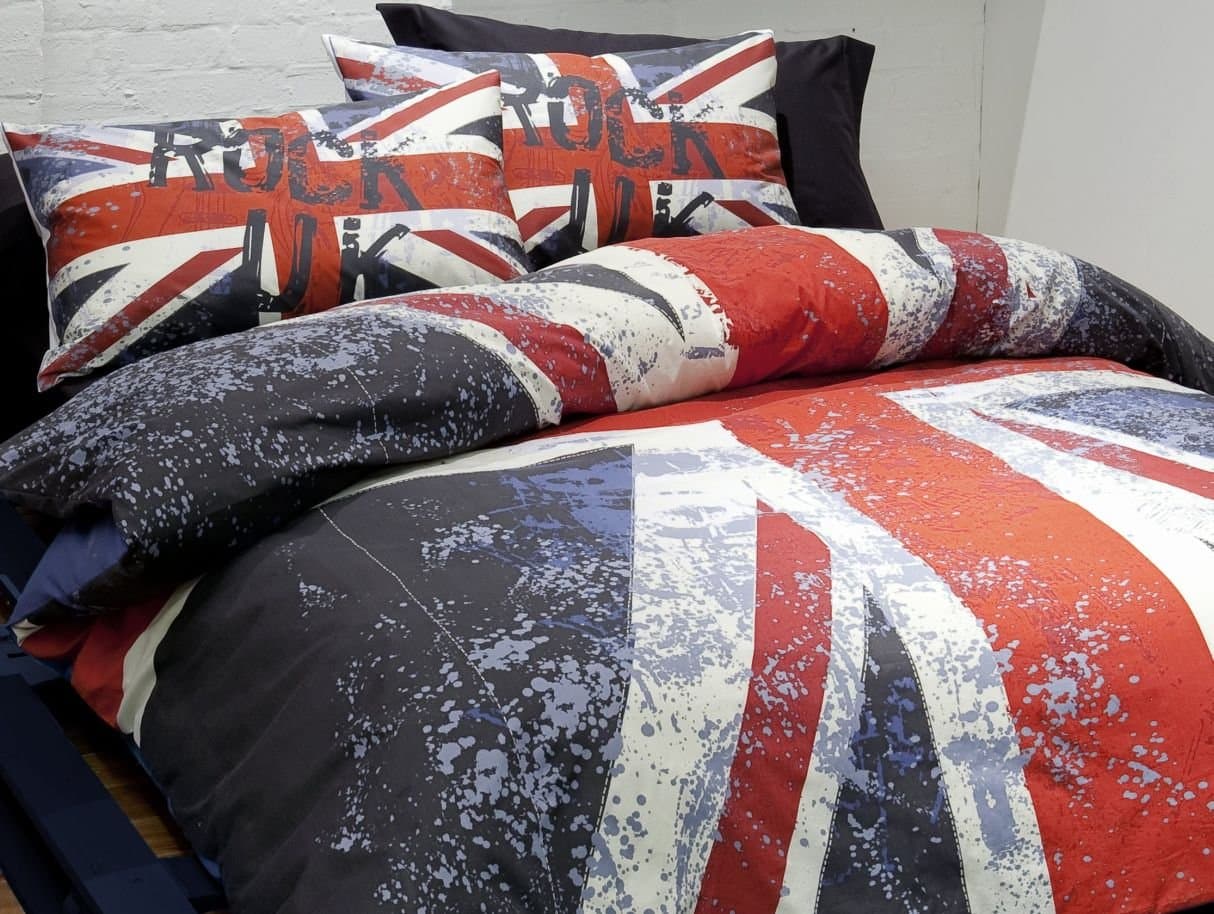 Kids Rock Uk Single Quiltset, Multi