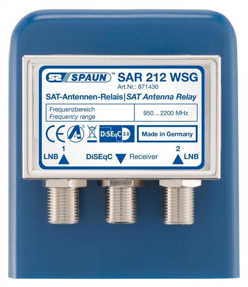 Spaun SAR 212 WSG Sat Antenna Relay for 2x Universal LNB