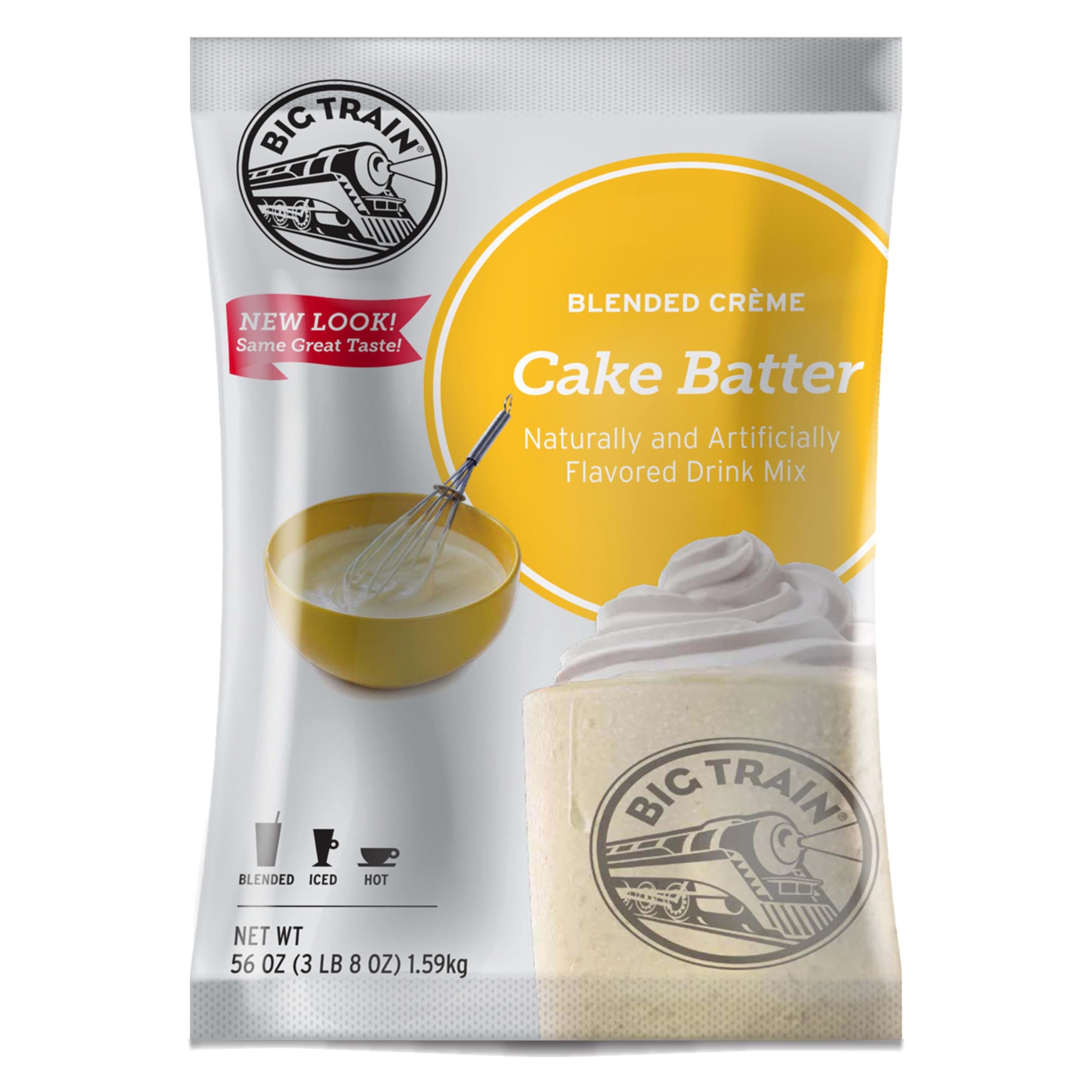 Big Train Cake Batter Blended Crème Beverage Mix, 3.5 Pound (Pack of 1)