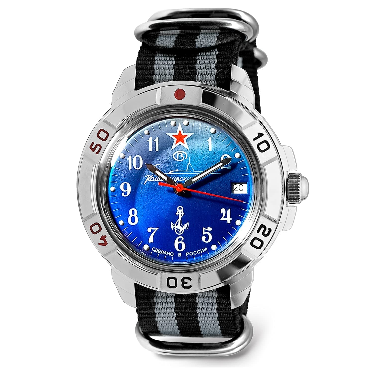 Komandirskie Classic Mens Mechanical Hand-Winding Military Wrist Watch #289