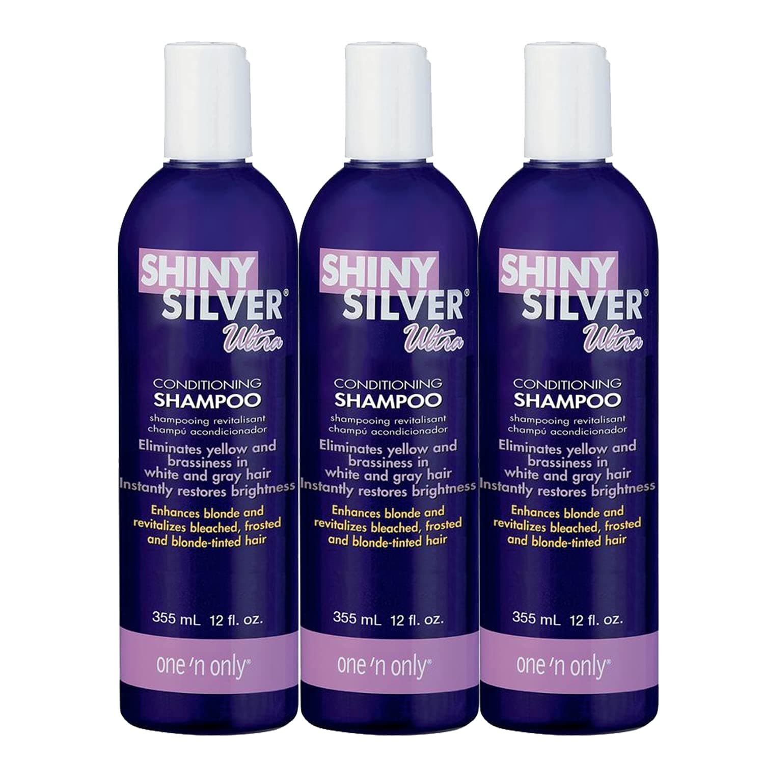 Silver Shampoo Ultra Conditioning 12 Ounce (354ml) (3 Pack)