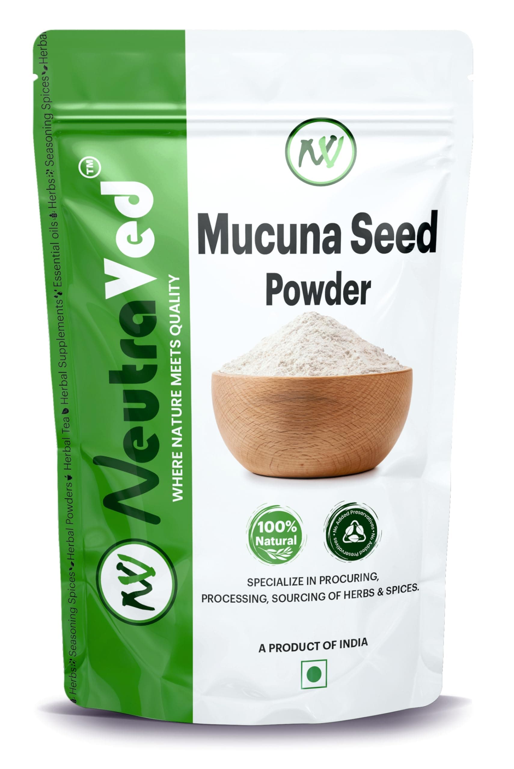 NeutraVed Mucuna Pruriens Powder | Velvet Bean Powder | Kaunch Beej Churna - ...
